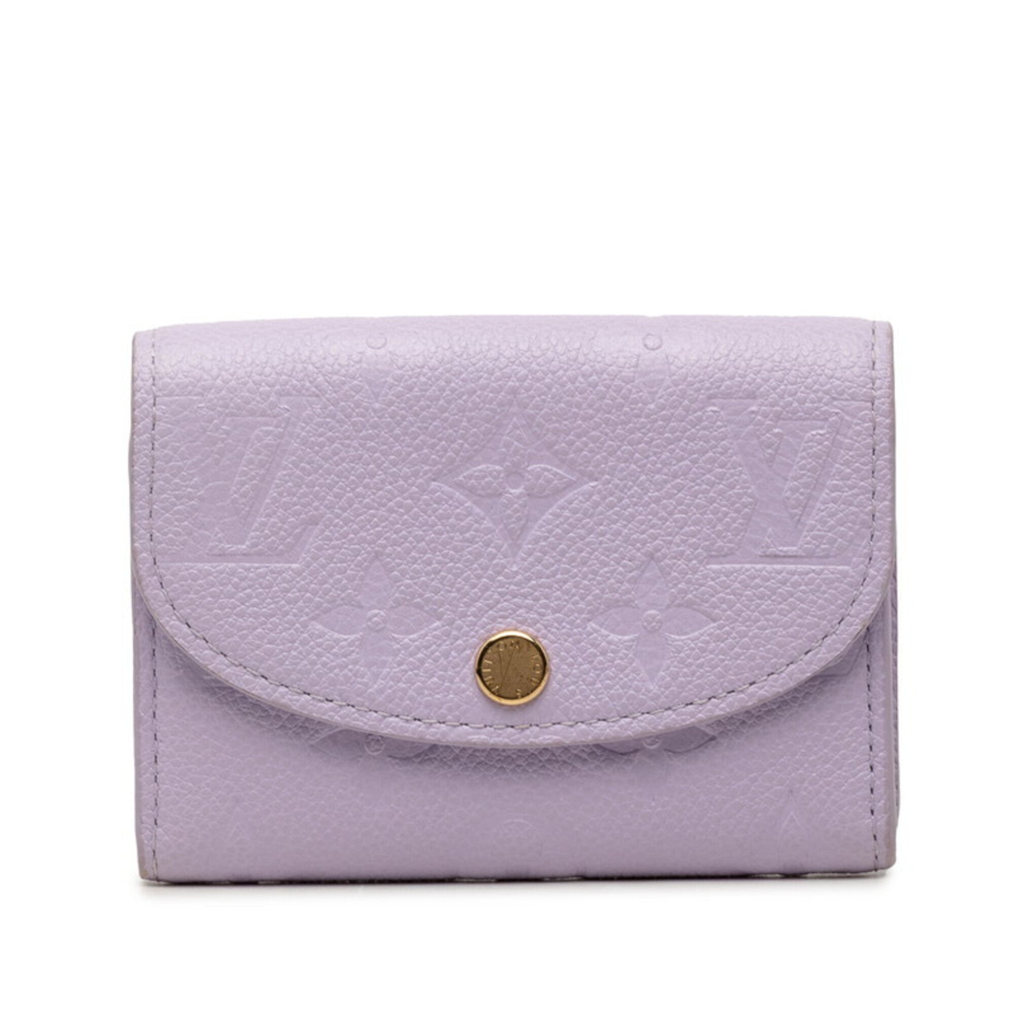 Louis Vuitton Purple Leather Wallet (Bi-Fold) (Pre-Owned)