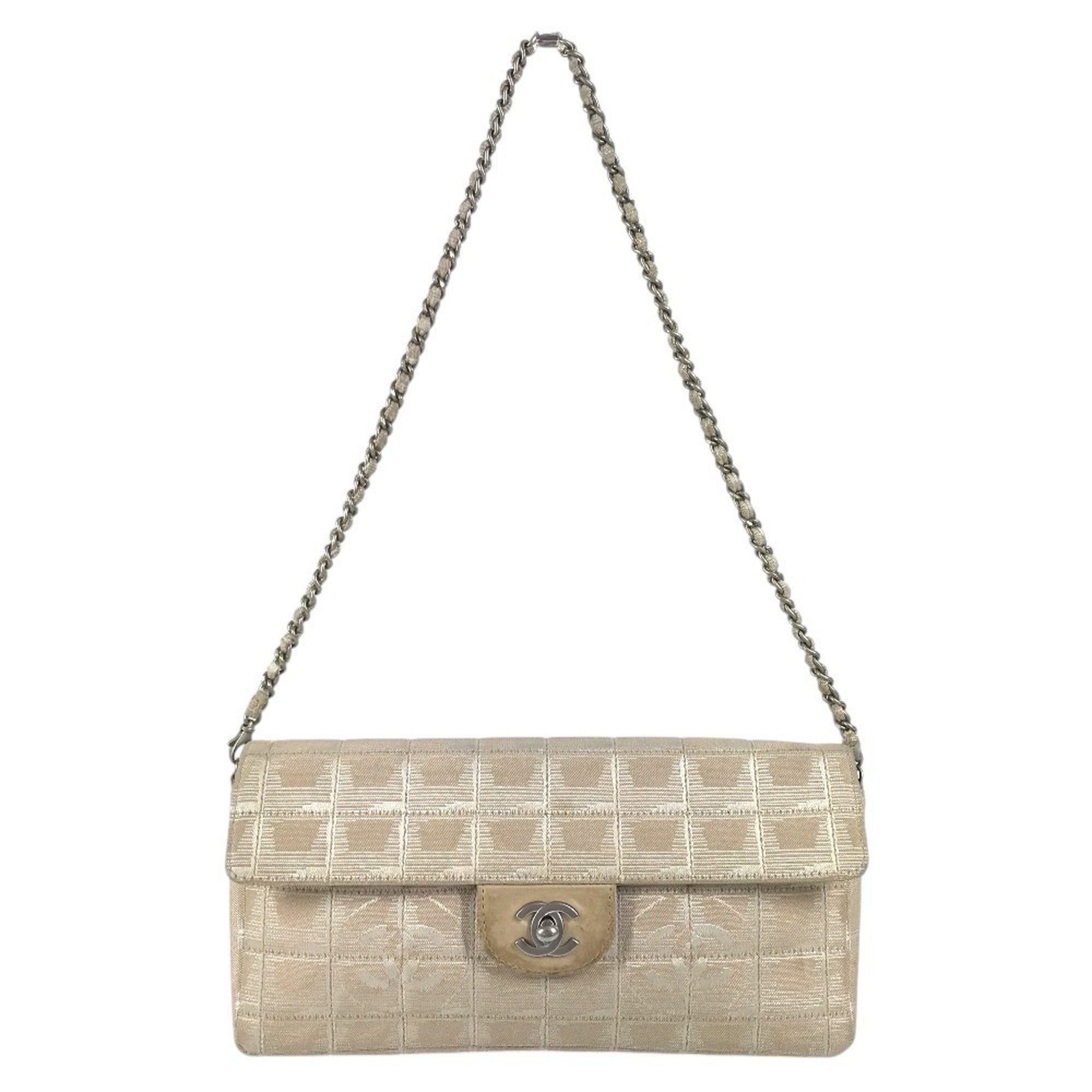 Chanel Beige New Travel Line Shoulder Bag (Pre-Owned)