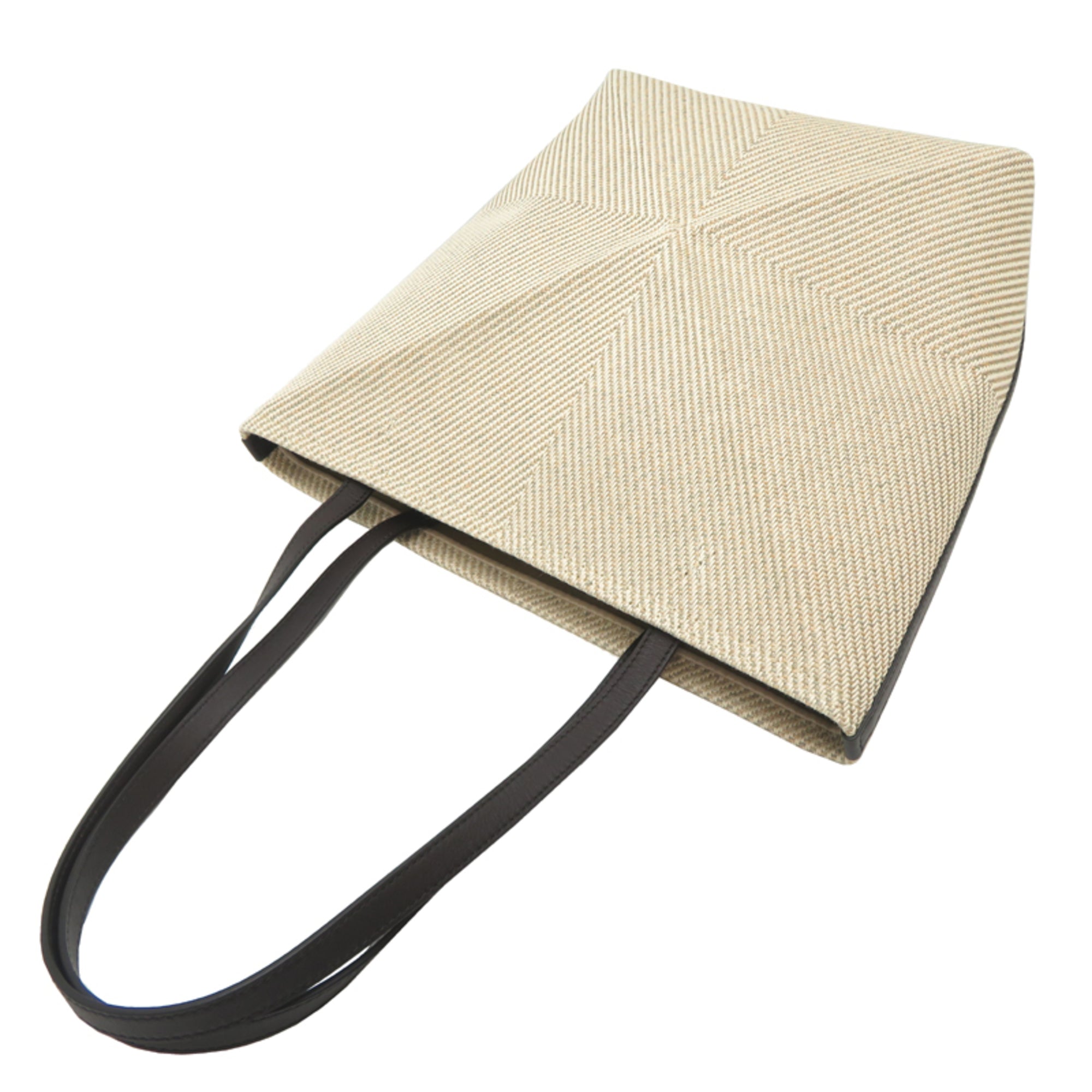 Loewe Beige Canvas Leather Tote Bag (Pre-Owned)