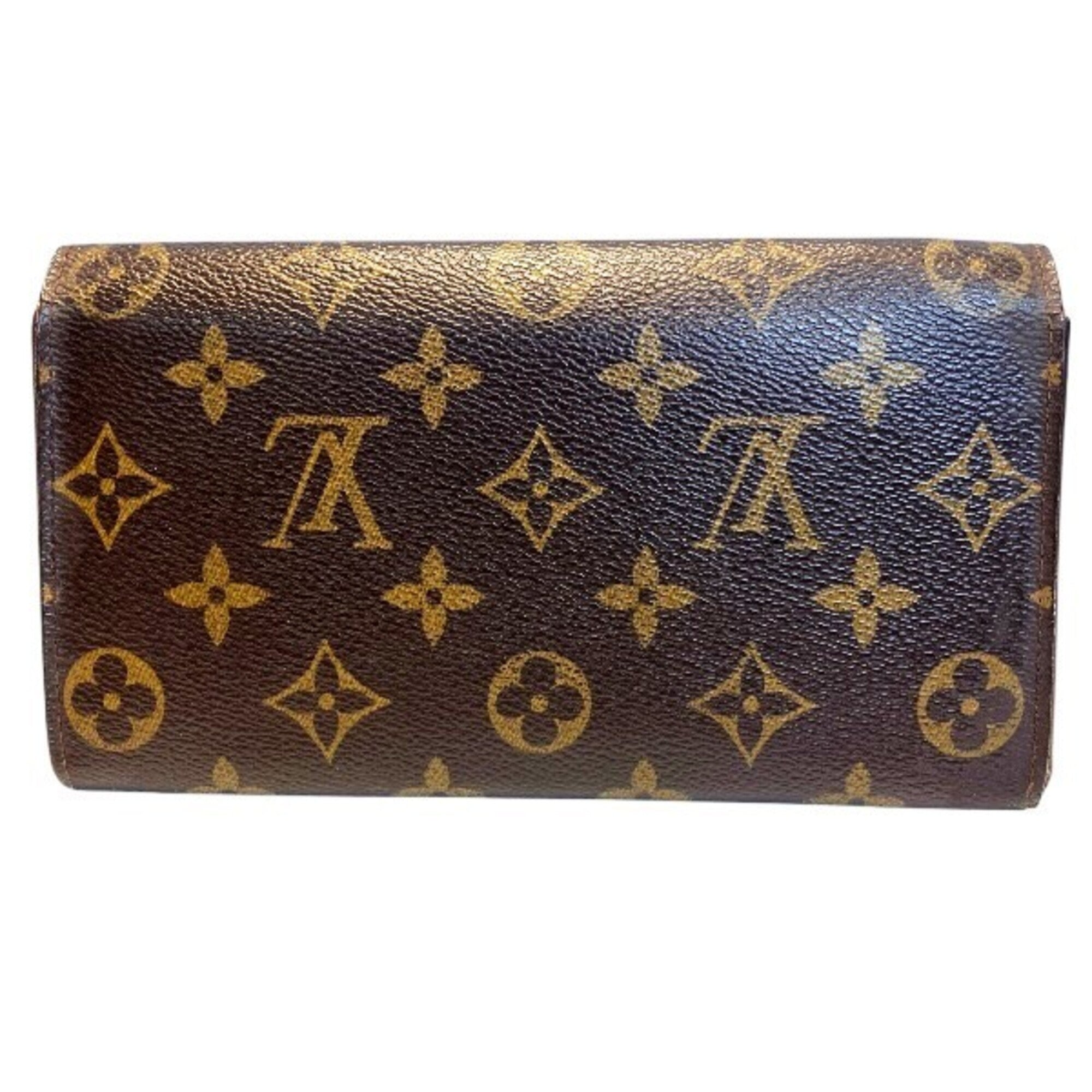 Louis Vuitton Monogram Brown Monogram Long Wallet (Bi-Fold) (Pre-Owned)