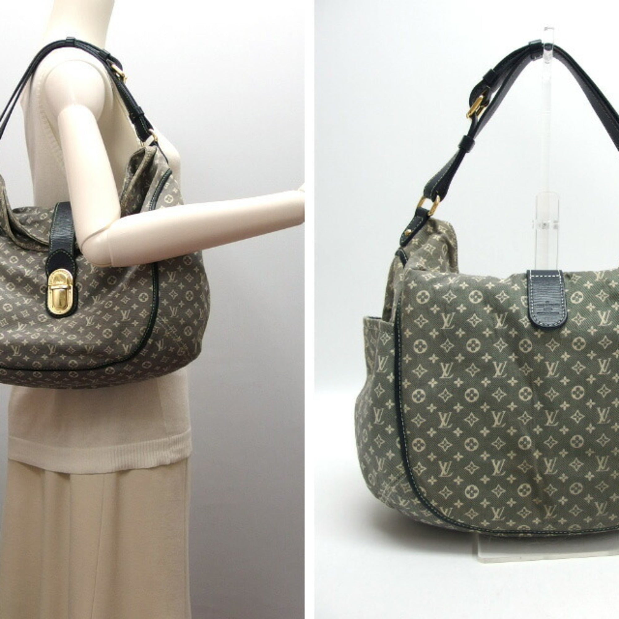 Louis Vuitton Monogram Idylle Gray Navy White Monogram Idylle Handbag Shoulder Bag (Pre-Owned)