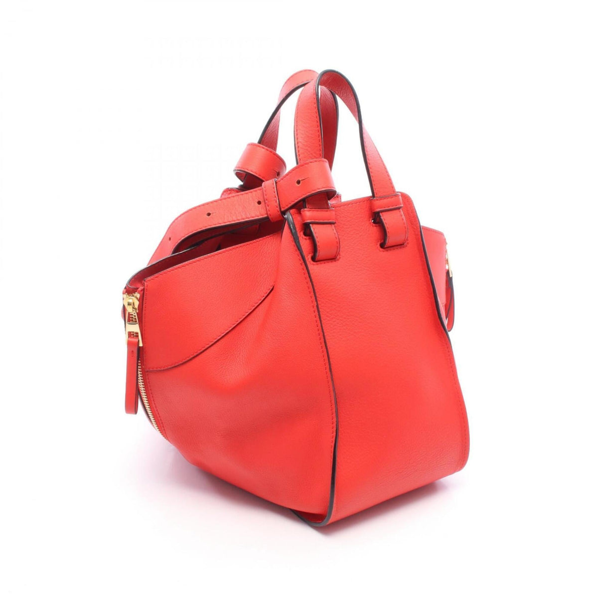 Loewe Red Color Leather Handbag (Pre-Owned)