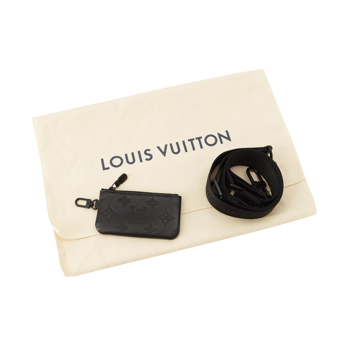 Louis Vuitton Monogram Shadow Black Noir Monogram Shadow Handbag Shoulder Bag (Pre-Owned)
