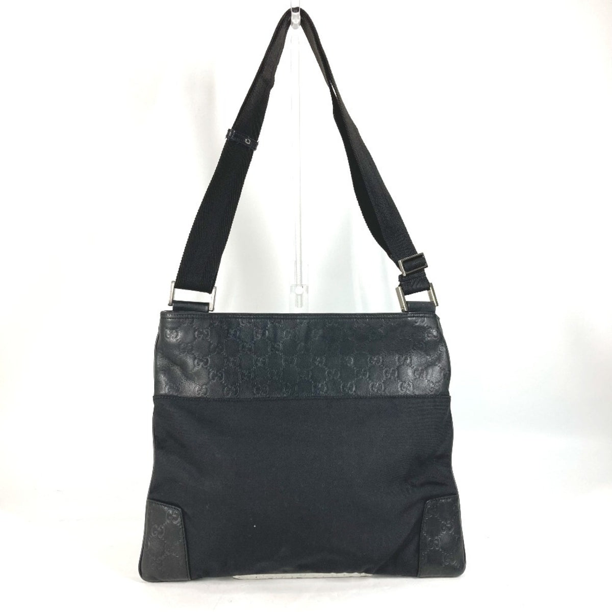 Gucci Black Leather Pochette Shoulder Bag Tote Bag (Pre-Owned)