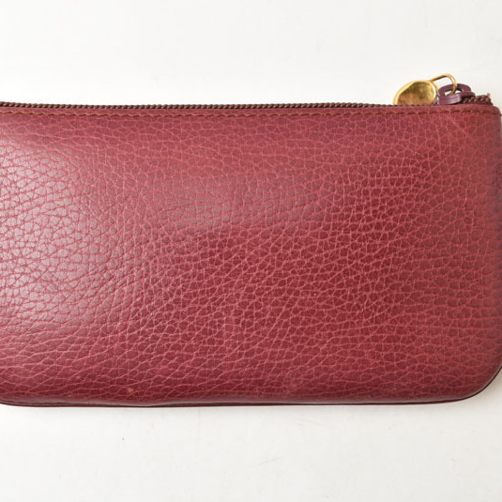Cartier Must Bordeaux Leather Pouch (Pre-Owned)