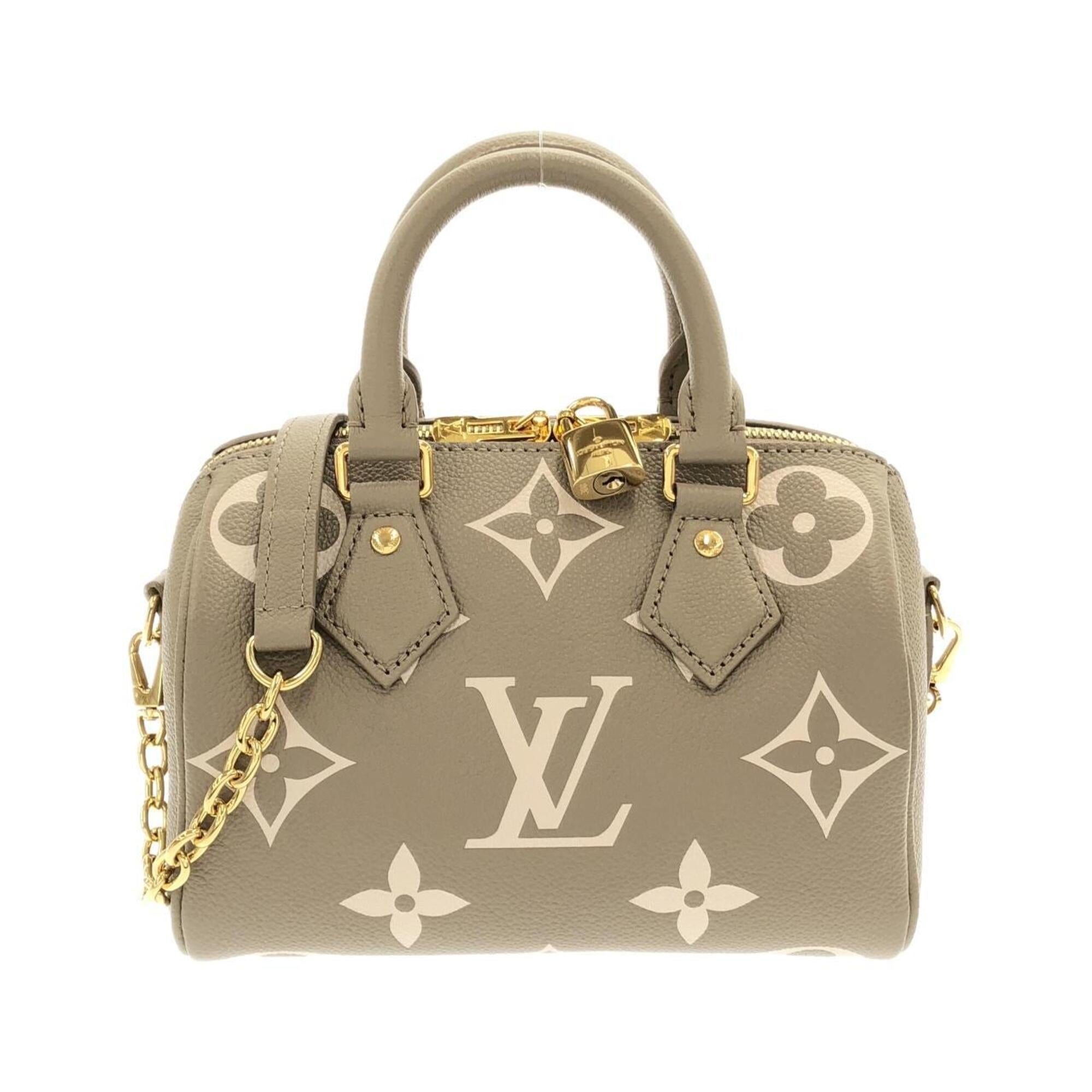 Louis Vuitton Cream Tourterelle Leather Boston Bag (Pre-Owned)