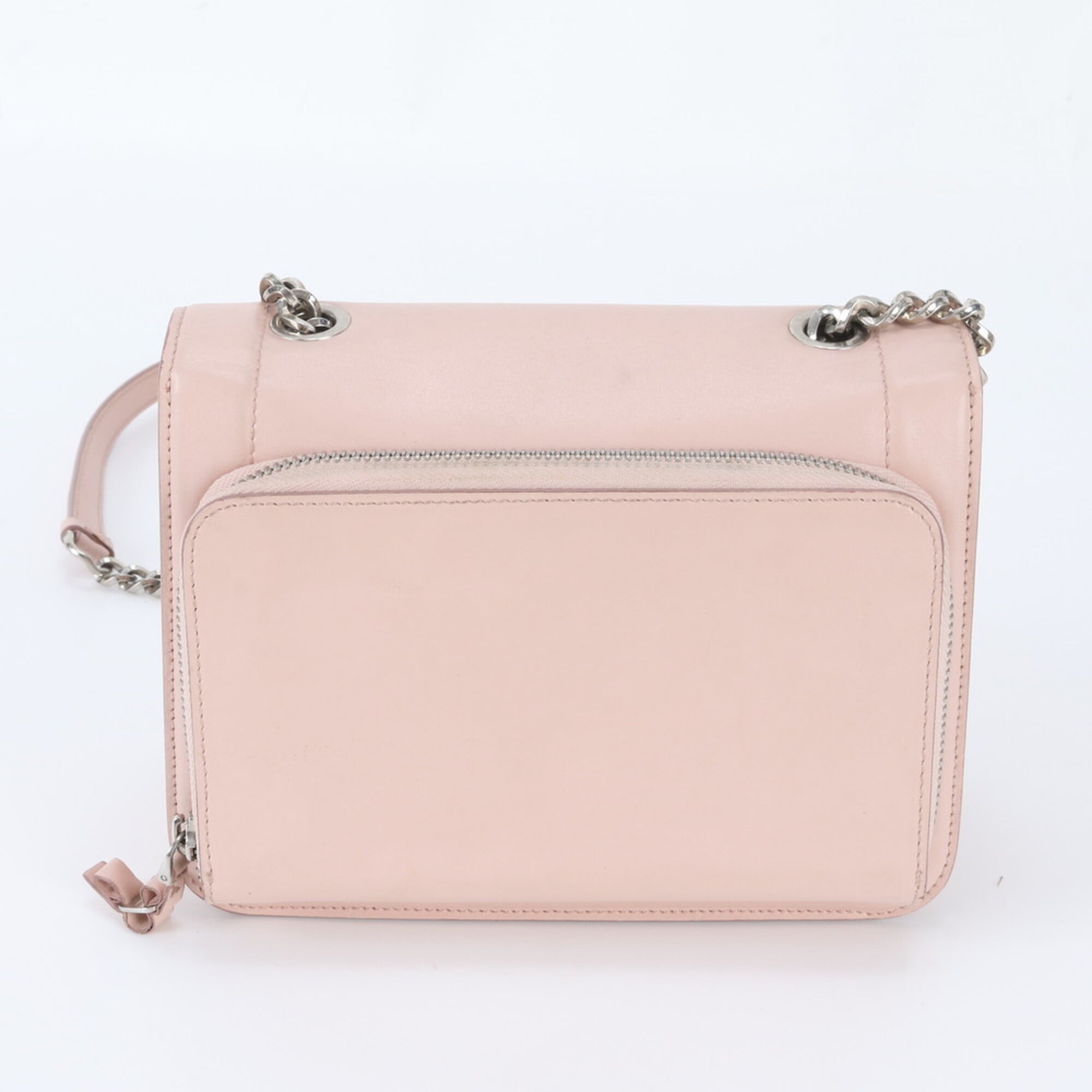 Salvatore Ferragamo Pink Leather Shoulder Bag (Pre-Owned)