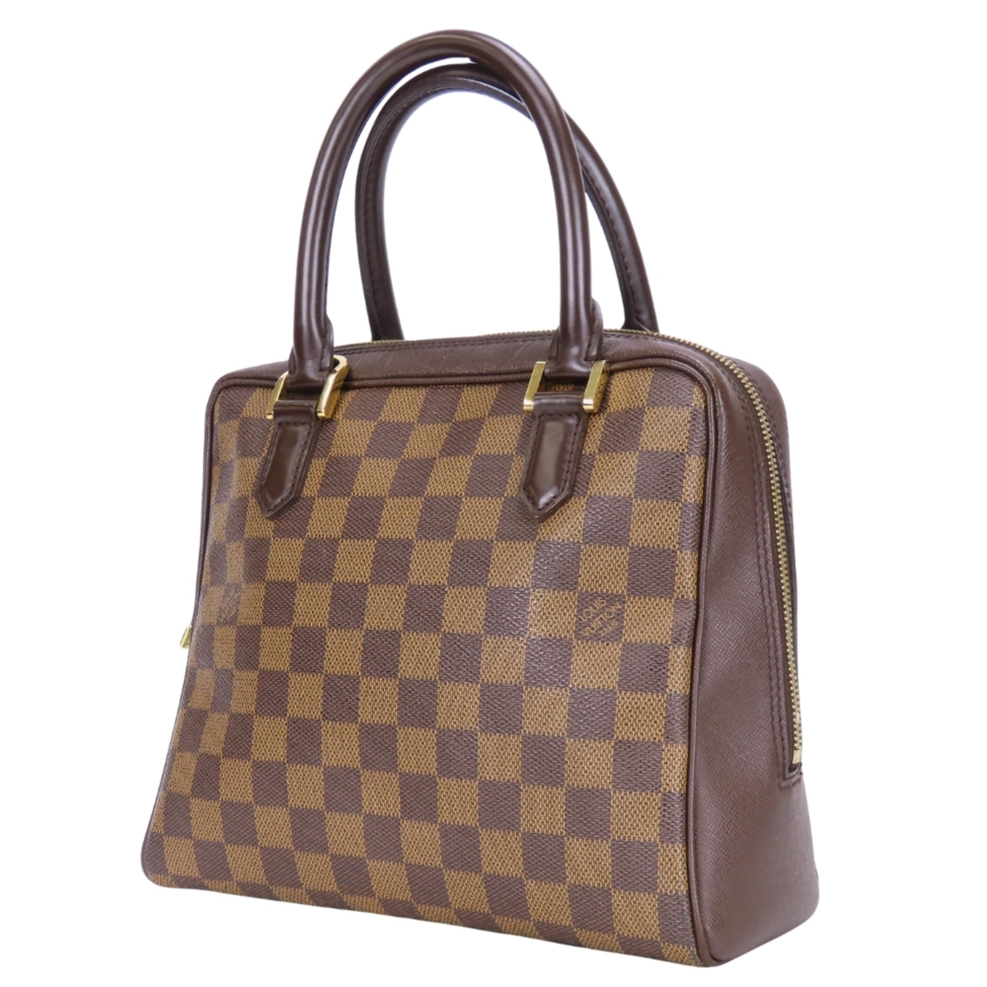 Louis Vuitton Brown Damier Canvas Ebene Damier Canvas Leather Handbag (Pre-Owned)
