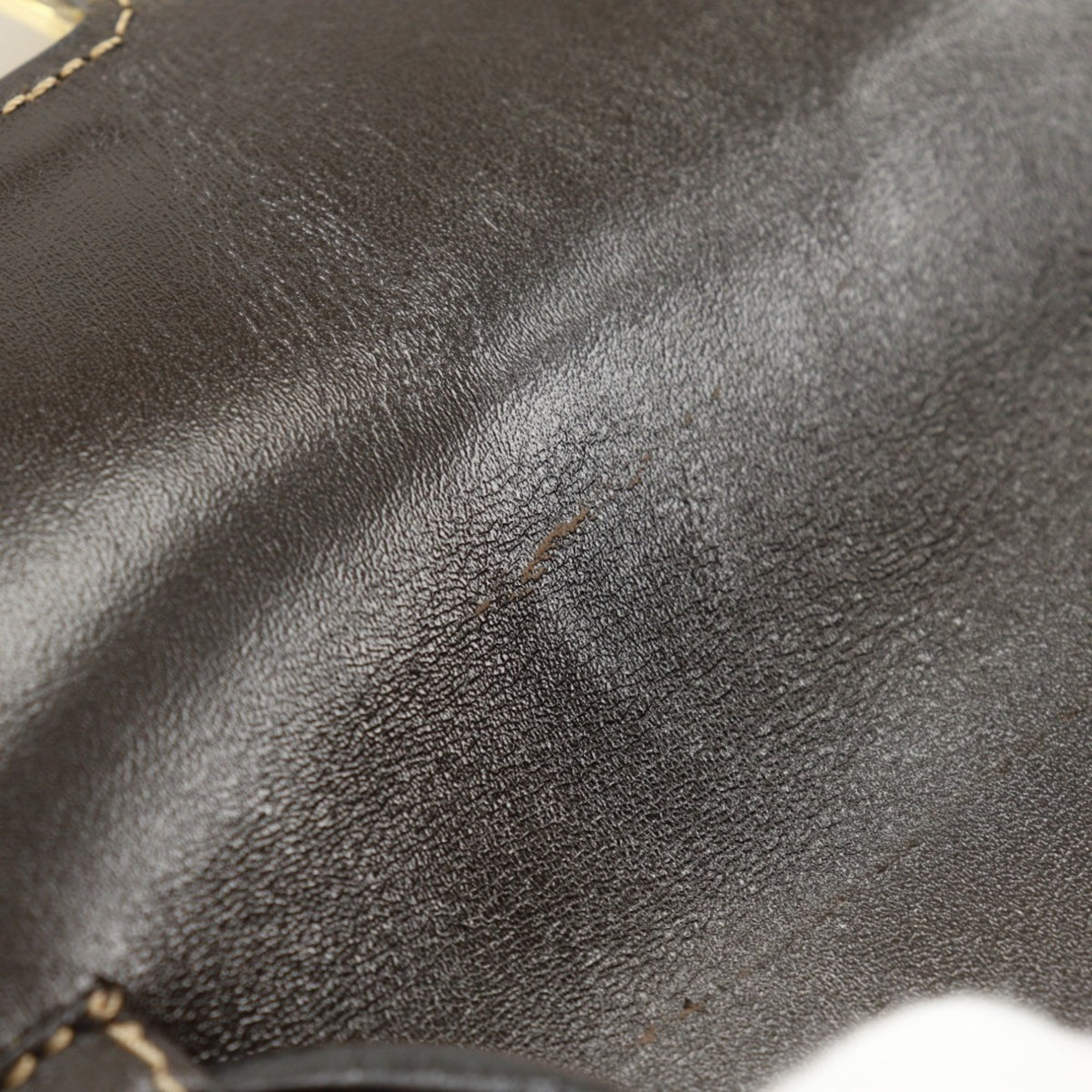 Fendi Brown Vinyl Shoulder Bag (Pre-Owned)