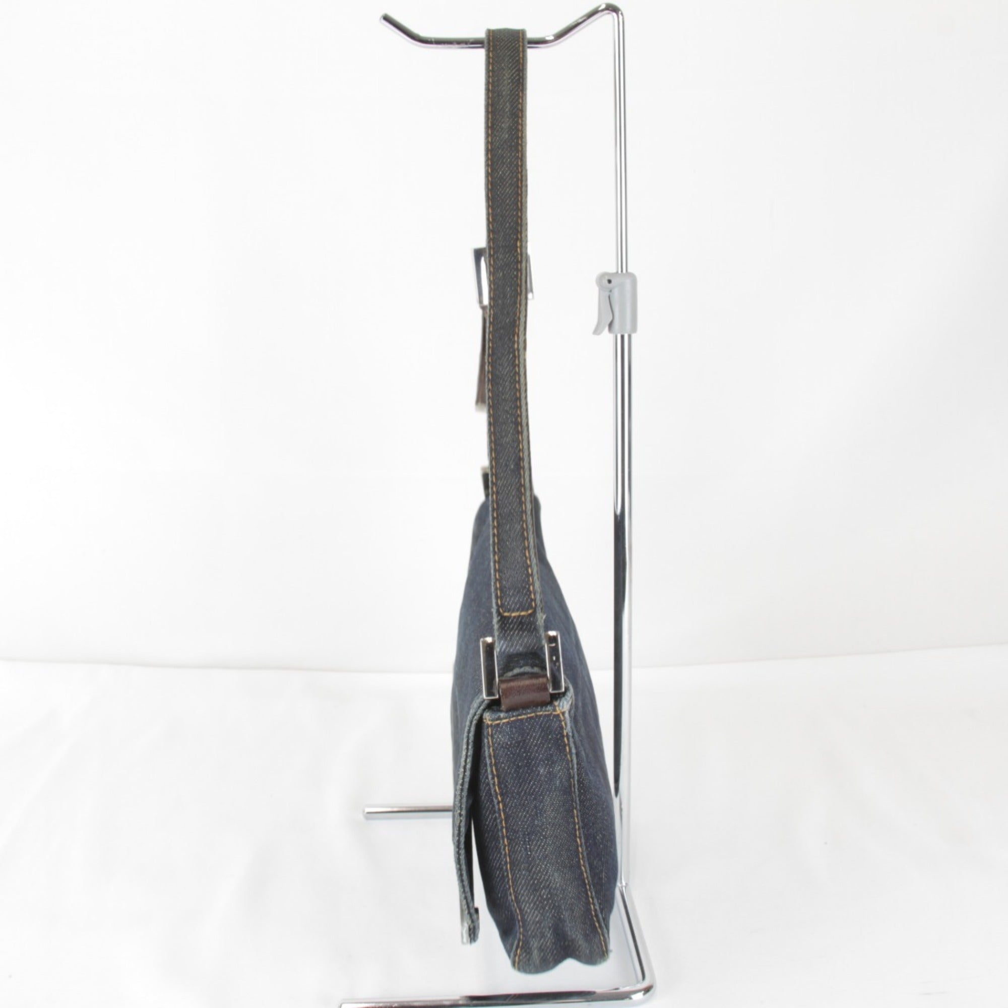 Fendi Navy Denim Shoulder Bag (Pre-Owned)