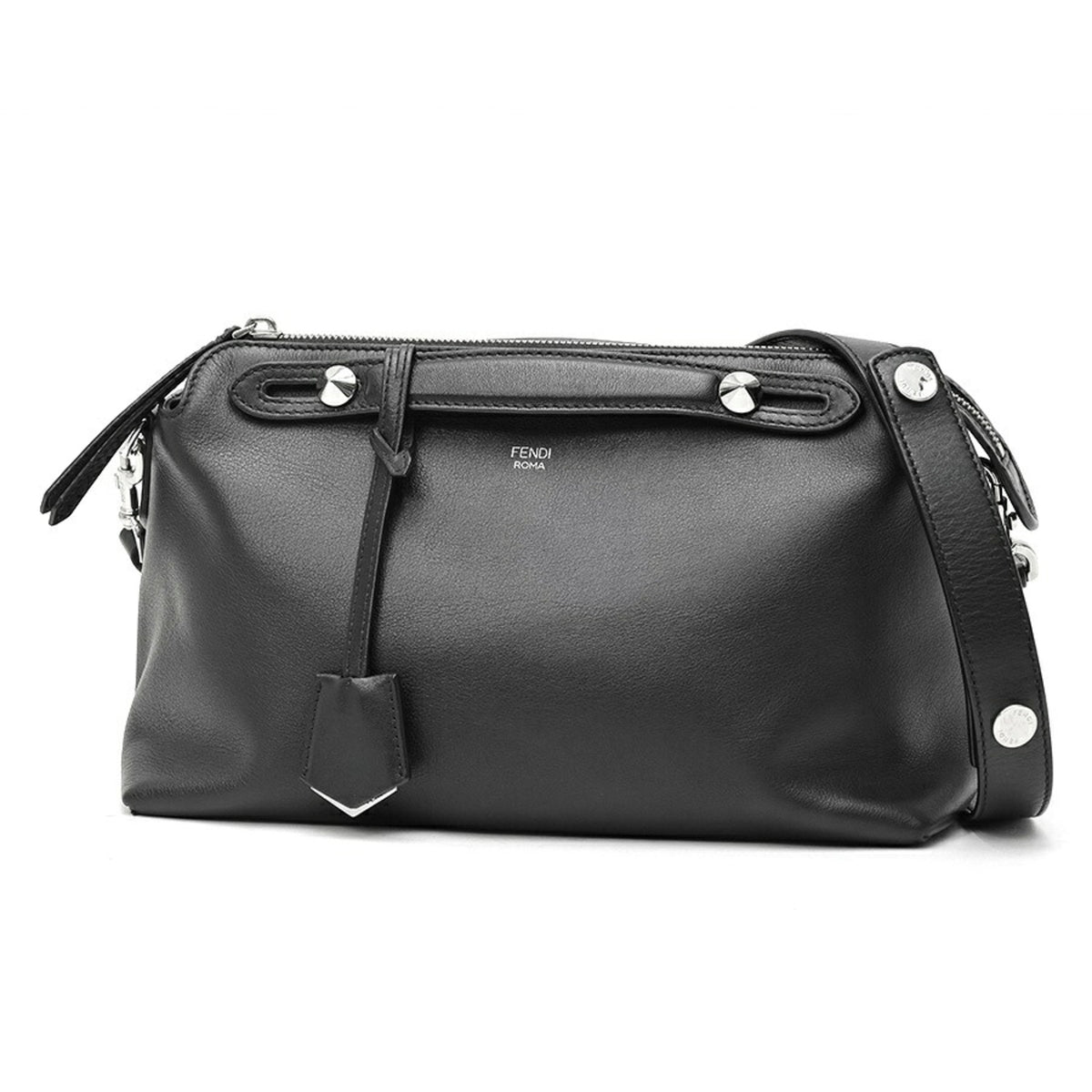 Fendi Black Leather Shoulder Bag (Pre-Owned)
