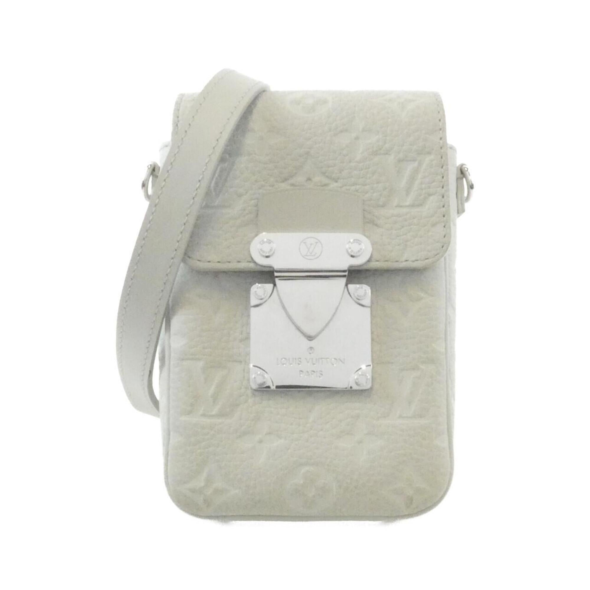 Louis Vuitton Gris Leather Shoulder Bag (Pre-Owned)