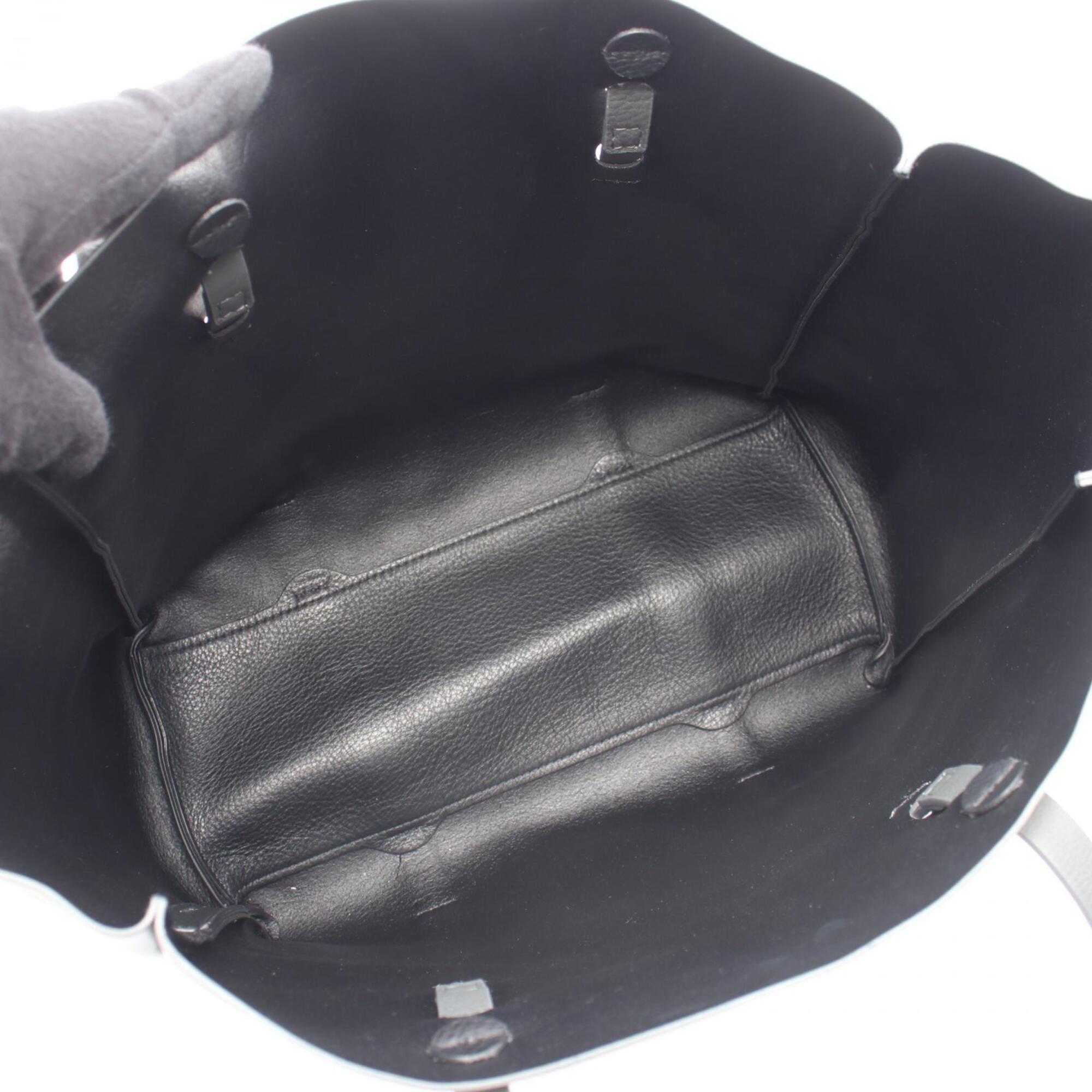 Balenciaga Gray Leather Handbag Tote Bag (Pre-Owned)