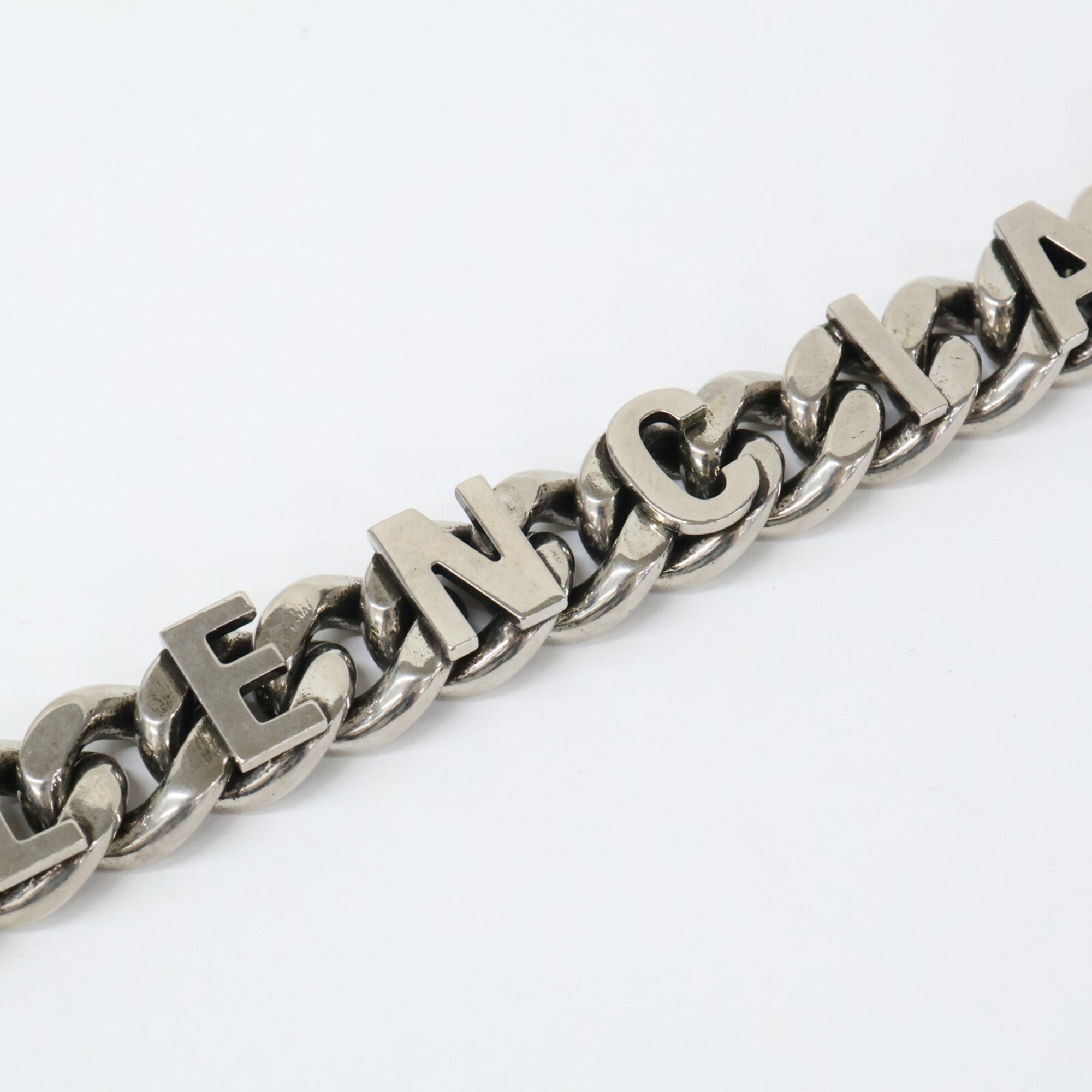 Balenciaga Silver Brass Charm Bracelet (Pre-Owned)