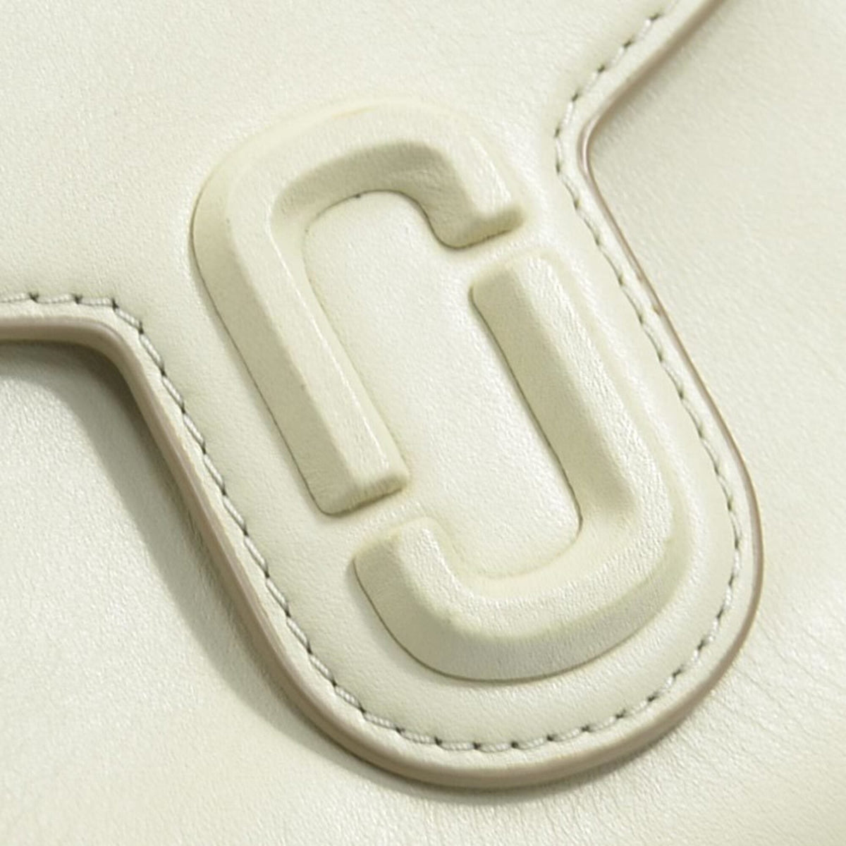 Marc Jacobs Ivory Leather Saddle Bag Shoulder Bag (Pre-Owned)