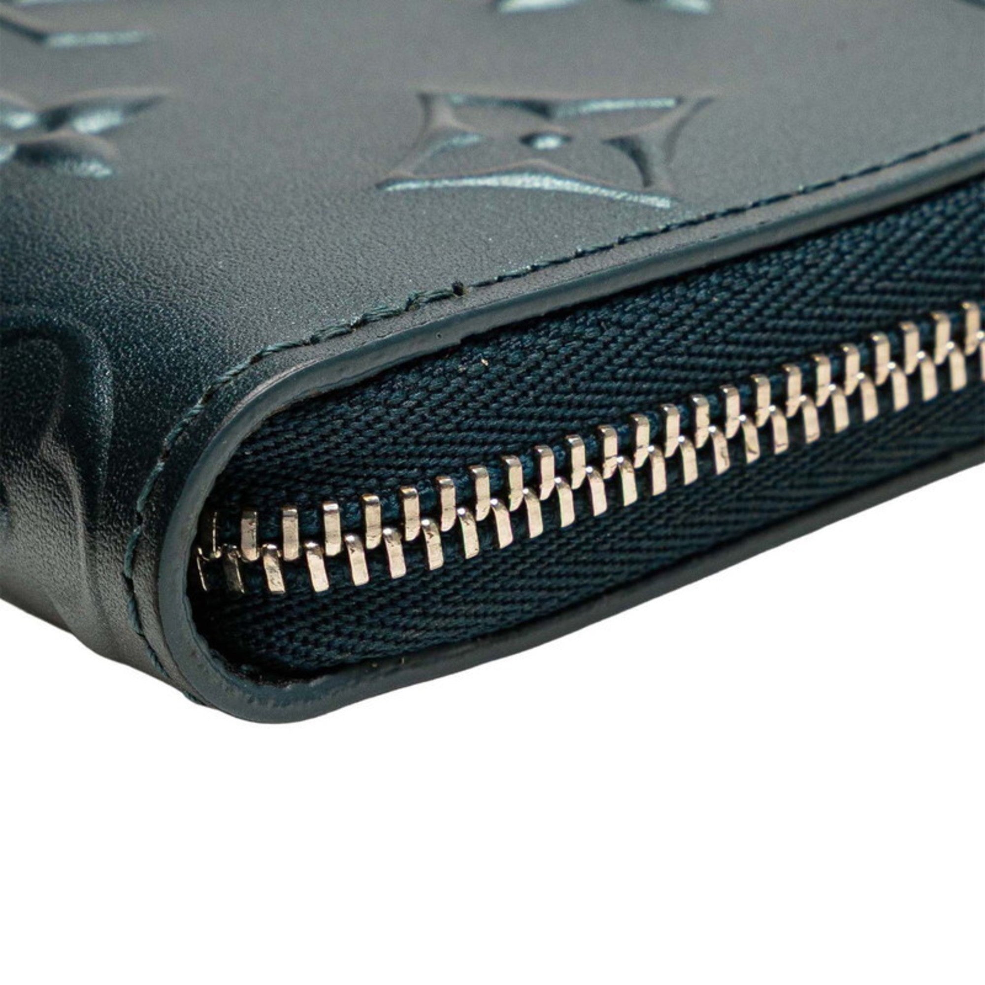 Louis Vuitton Blue Leather Coin Purse/Coin Case (Pre-Owned)