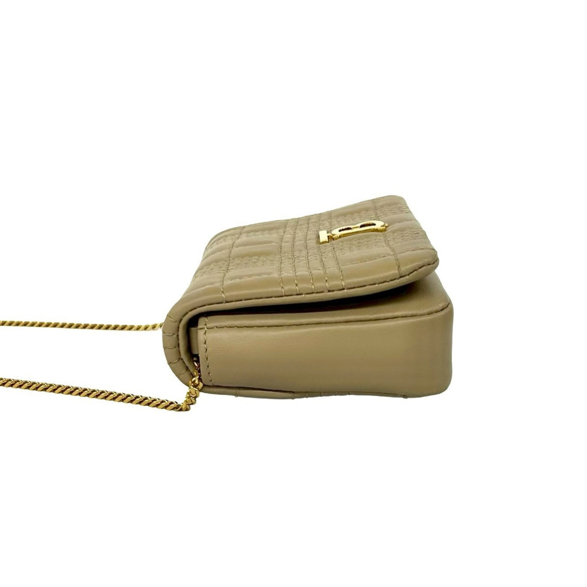 Burberry Beige Leather Pochette Shoulder Bag (Pre-Owned)