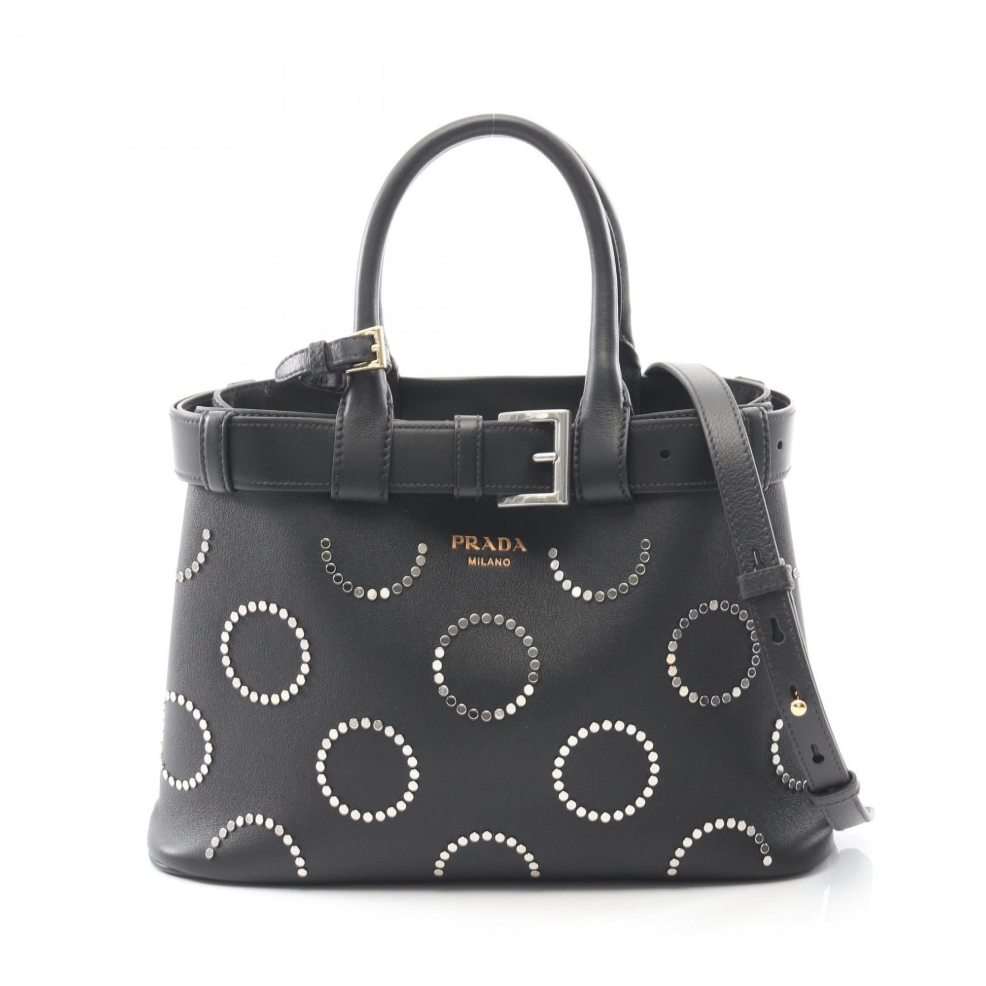 Prada Black Leather Tote Bag (Pre-Owned)