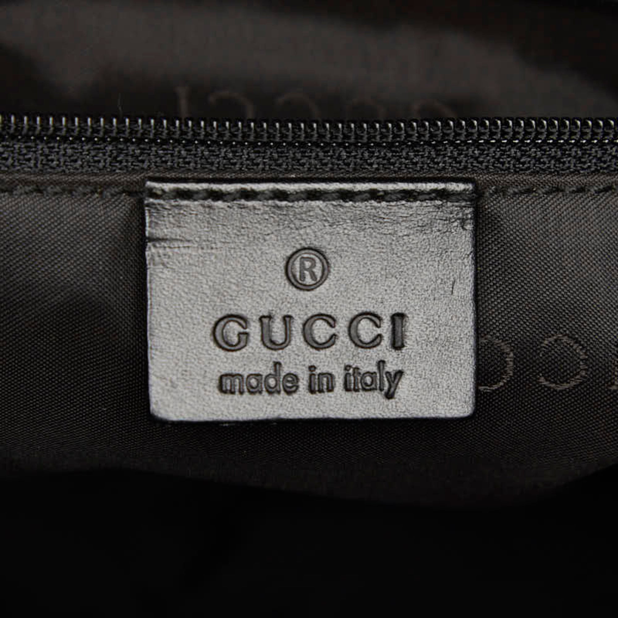 Gucci Bamboo Black Nylon Handbag (Pre-Owned)