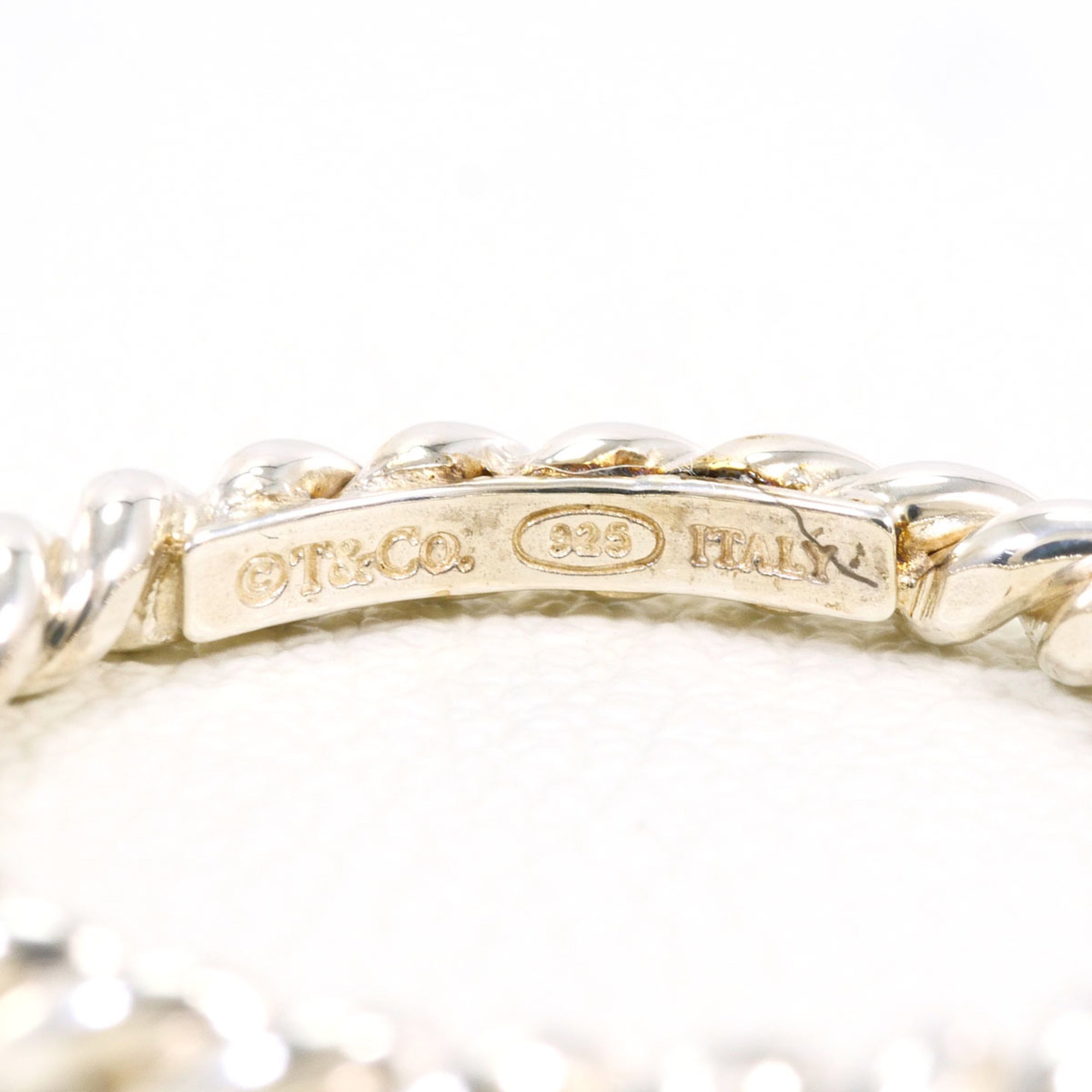 Tiffany Silver Silver 925 Band Ring (Pre-Owned)