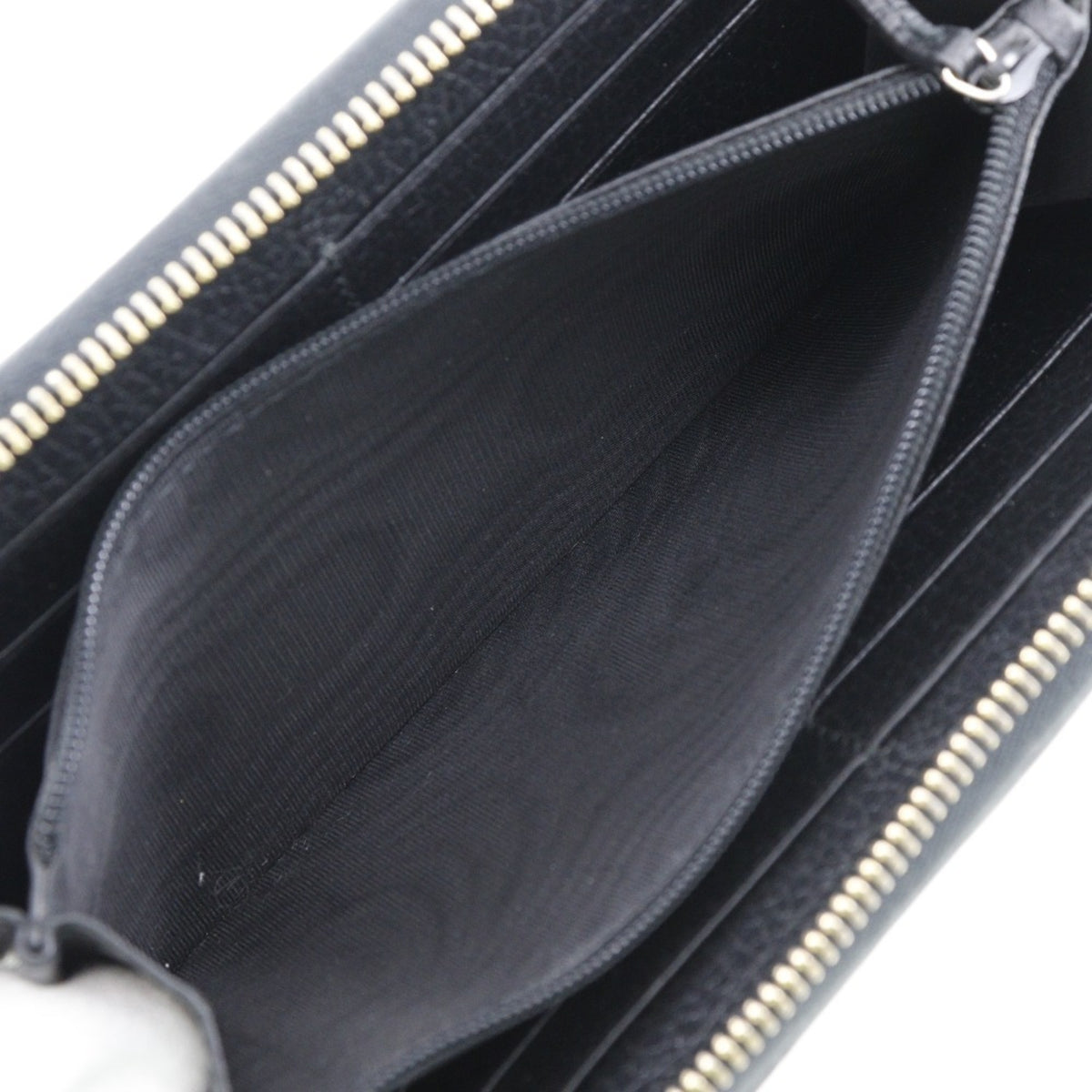 Gucci Black Leather Long Wallet (Bi-Fold) (Pre-Owned)