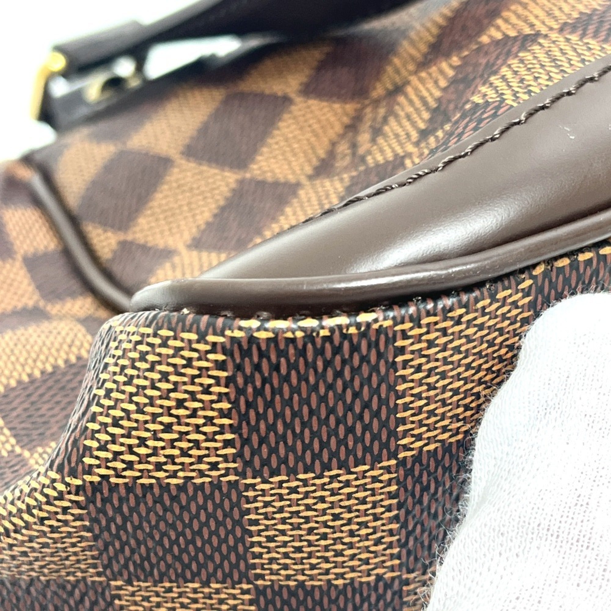 Louis Vuitton Brown Ebene Damier Canvas Shoulder Bag Tote Bag (Pre-Owned)