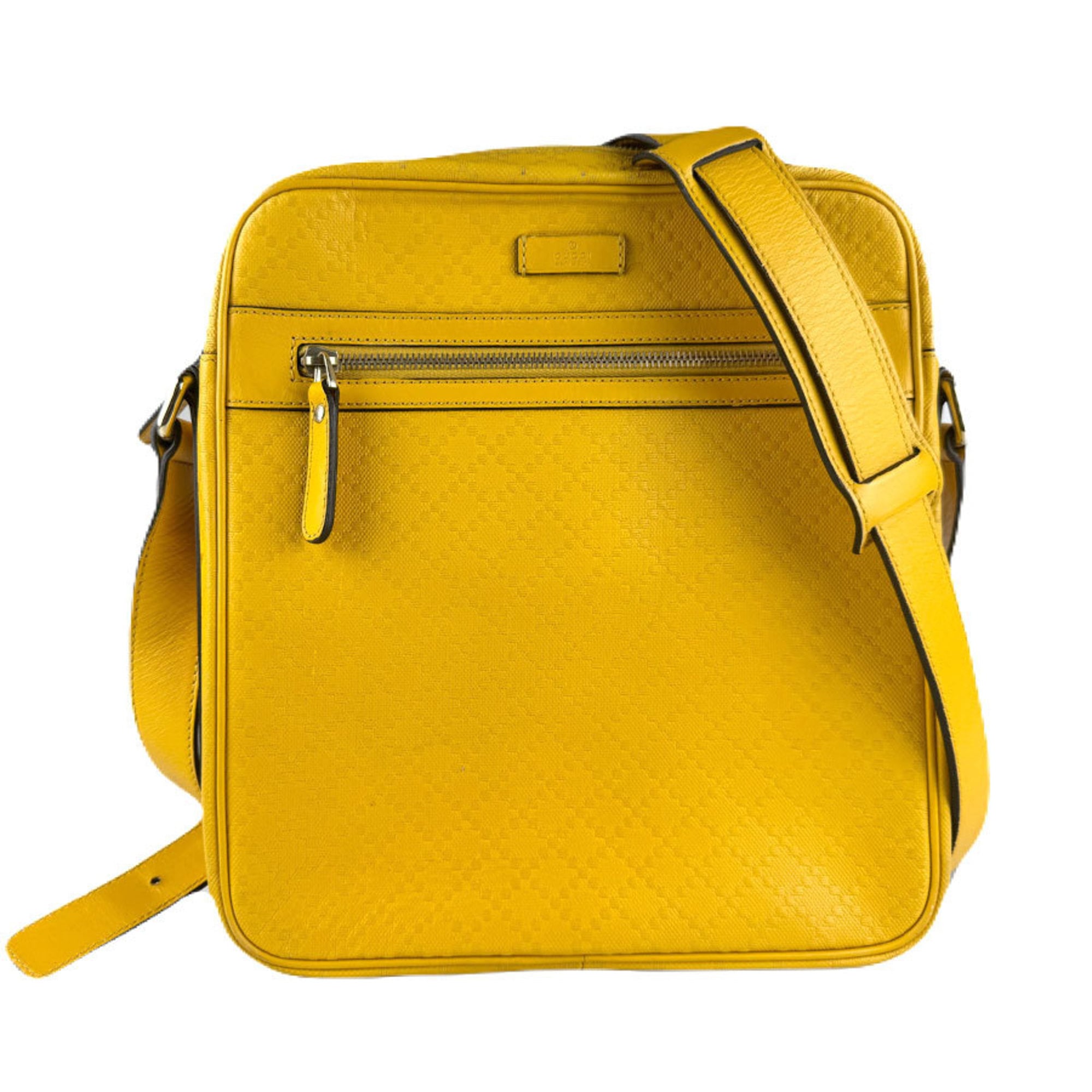 Gucci Yellow Leather Shoulder Bag (Pre-Owned)