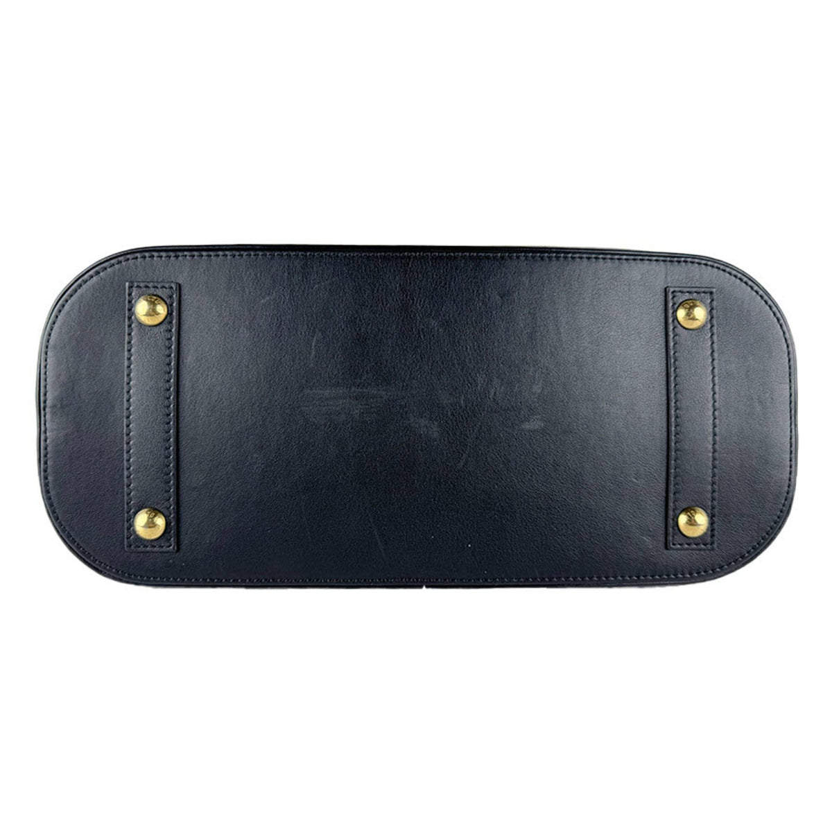 Louis Vuitton Noir Leather Handbag Shoulder Bag (Pre-Owned)