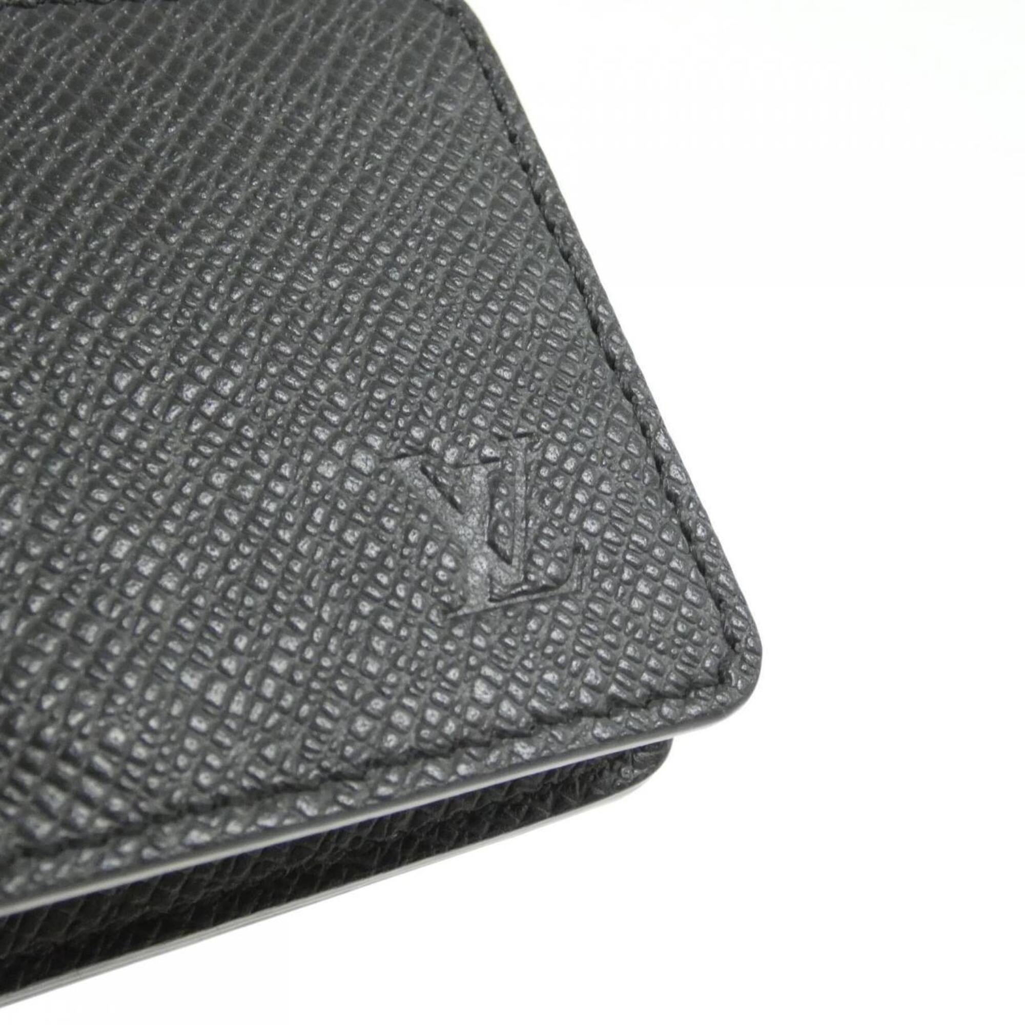 Louis Vuitton Black Leather Coin Purse/Coin Case (Pre-Owned)