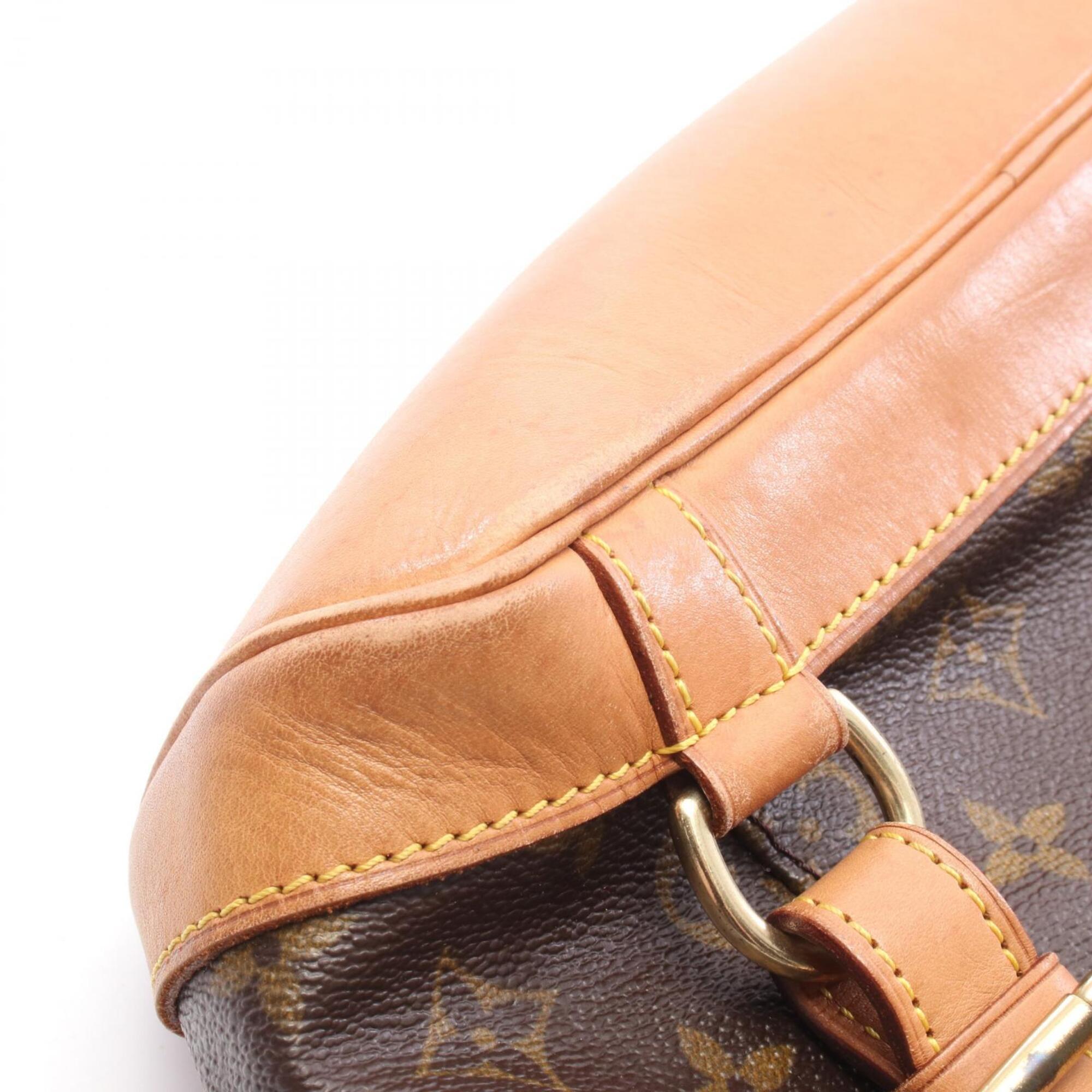 Louis Vuitton Monogram Brown Coated Canvas Leather Backpack (Pre-Owned)