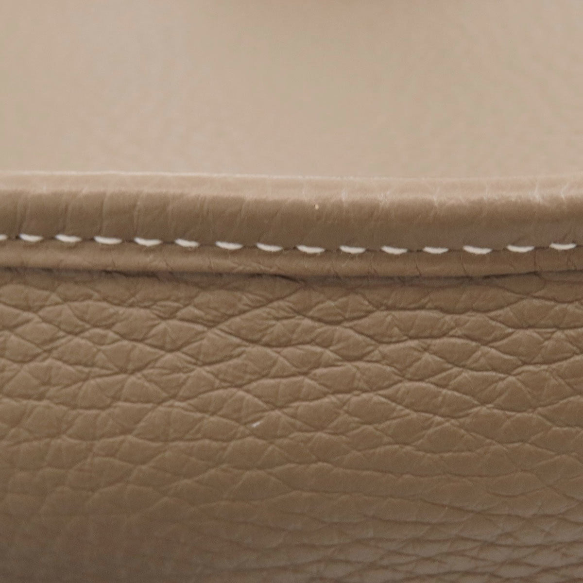 Hermes Etoupe Gray Leather Shoulder Bag (Pre-Owned)