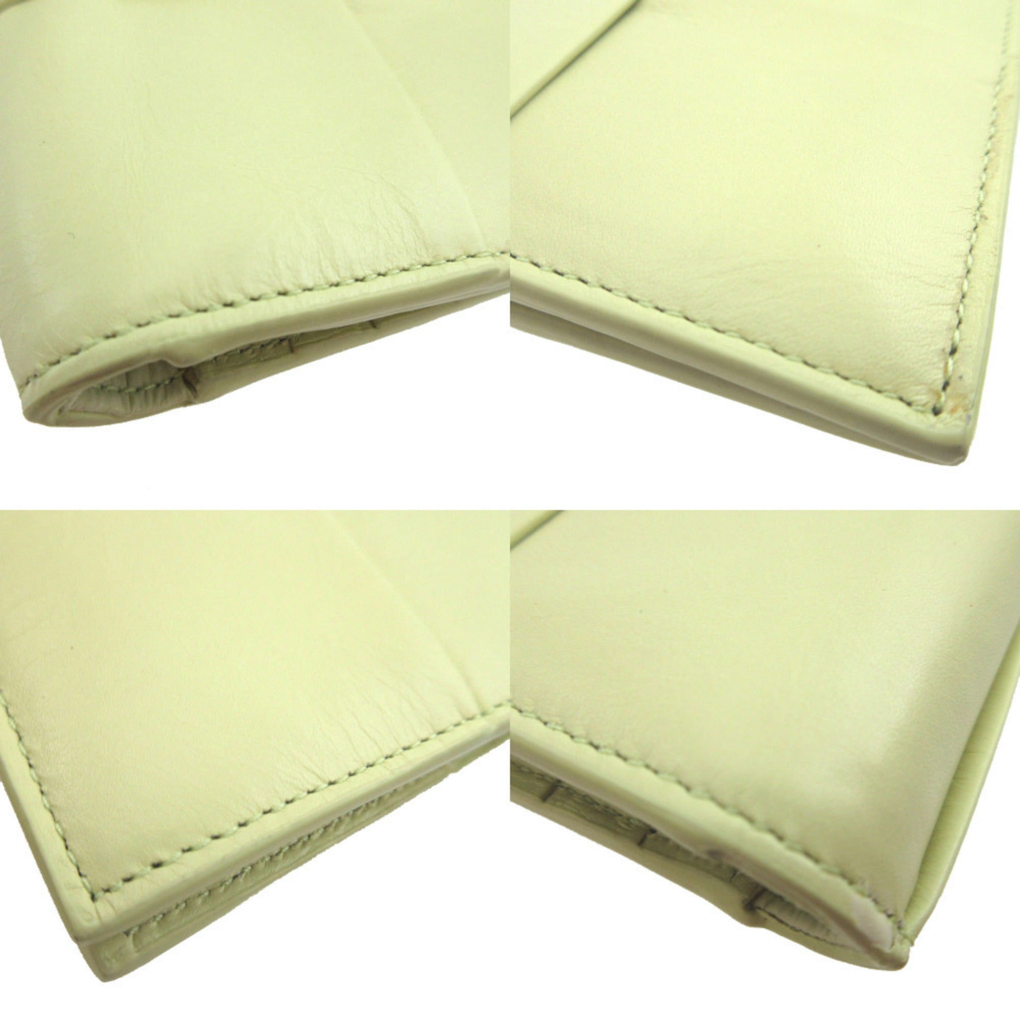 Bottega Veneta Yellow Leather Wallet (Bi-Fold) (Pre-Owned)