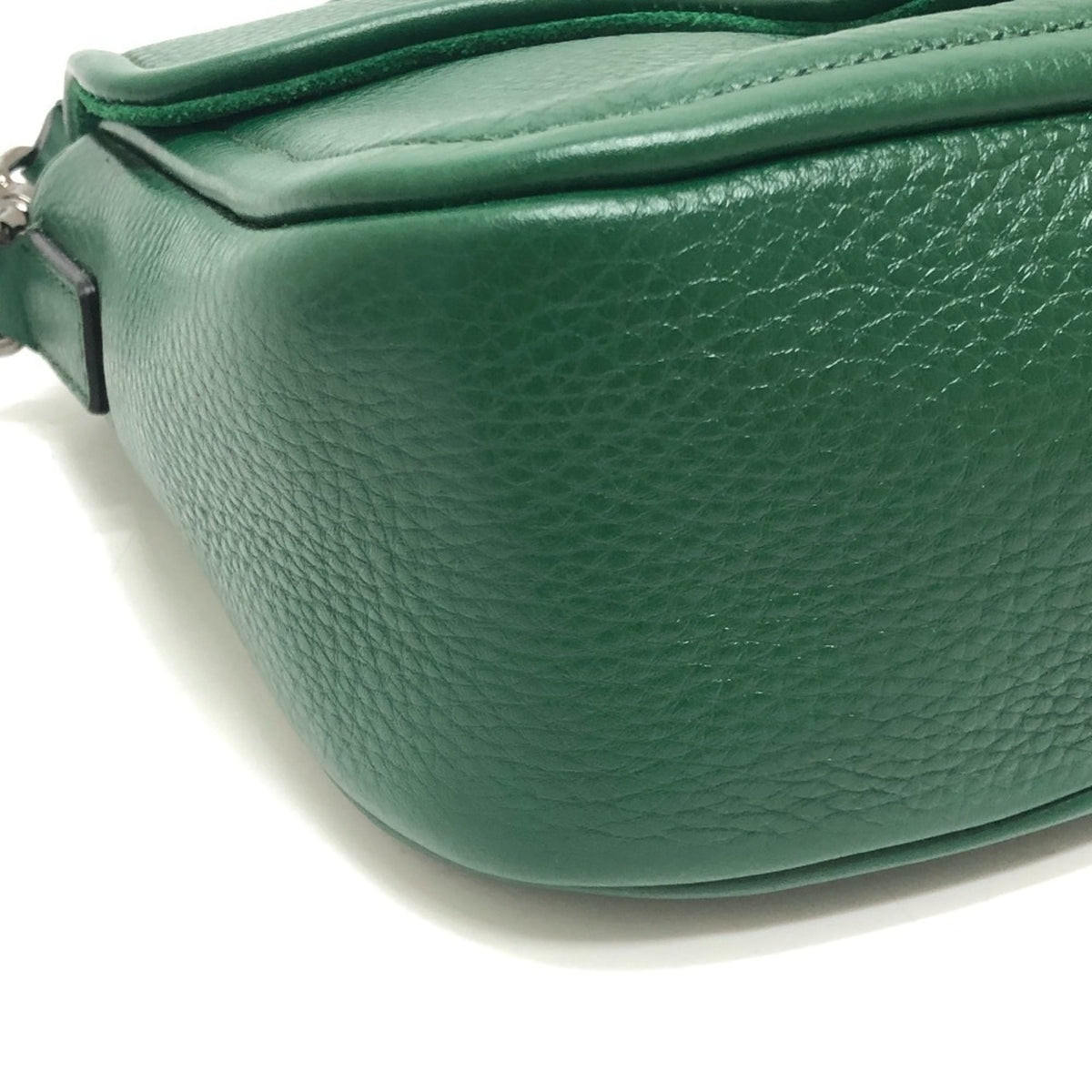 Valentino Garavani Green Leather Handbag Shoulder Bag (Pre-Owned)