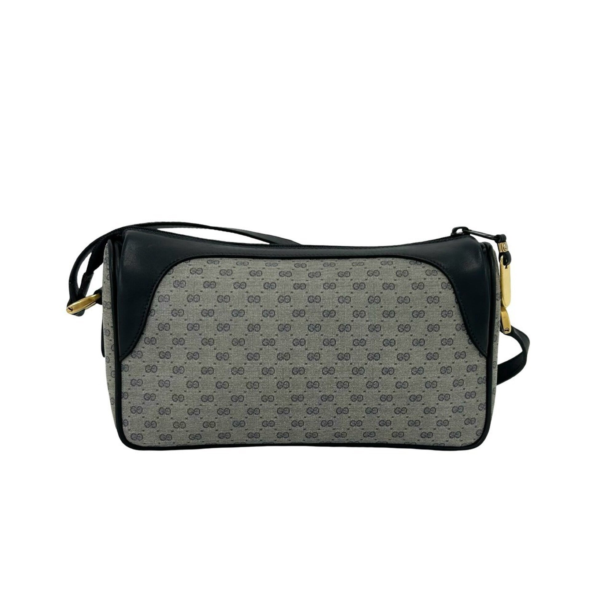 Gucci Navy Leather Pvc Pochette Shoulder Bag (Pre-Owned)