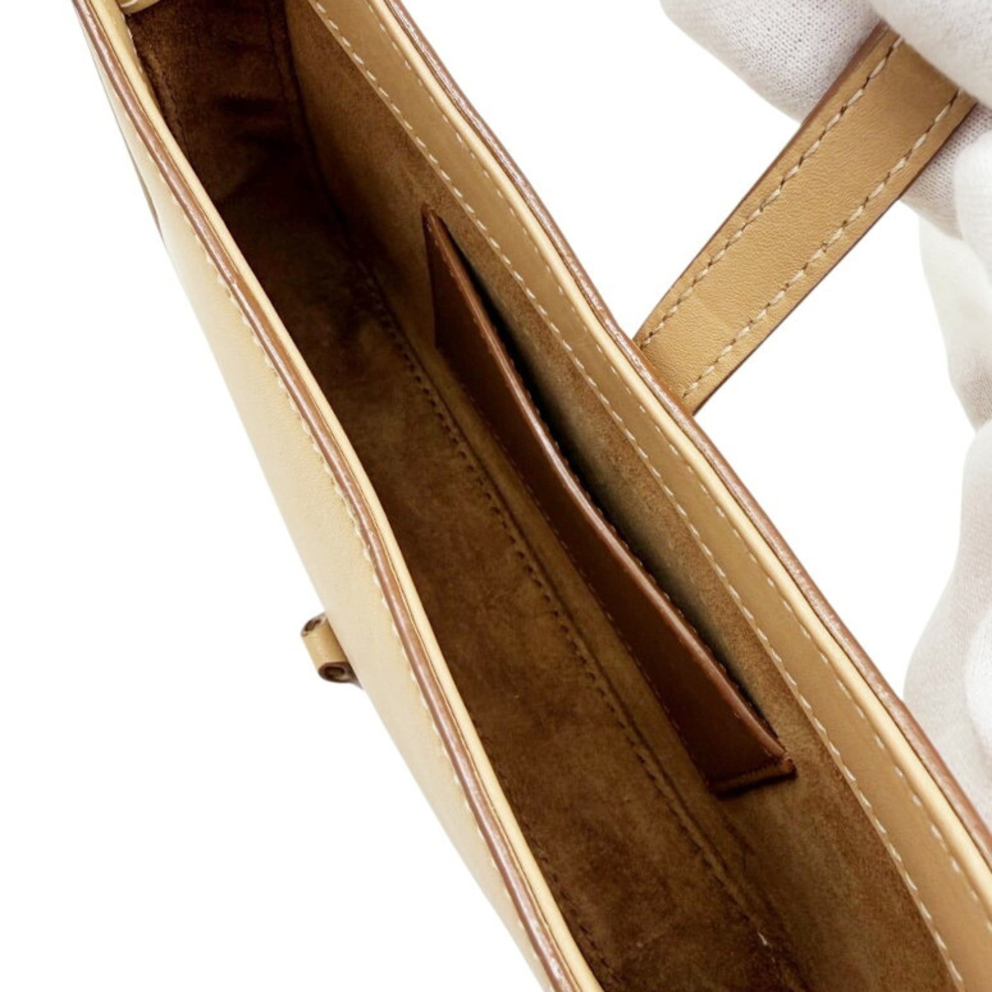 Saint Laurent Beige Leather Handbag (Pre-Owned)