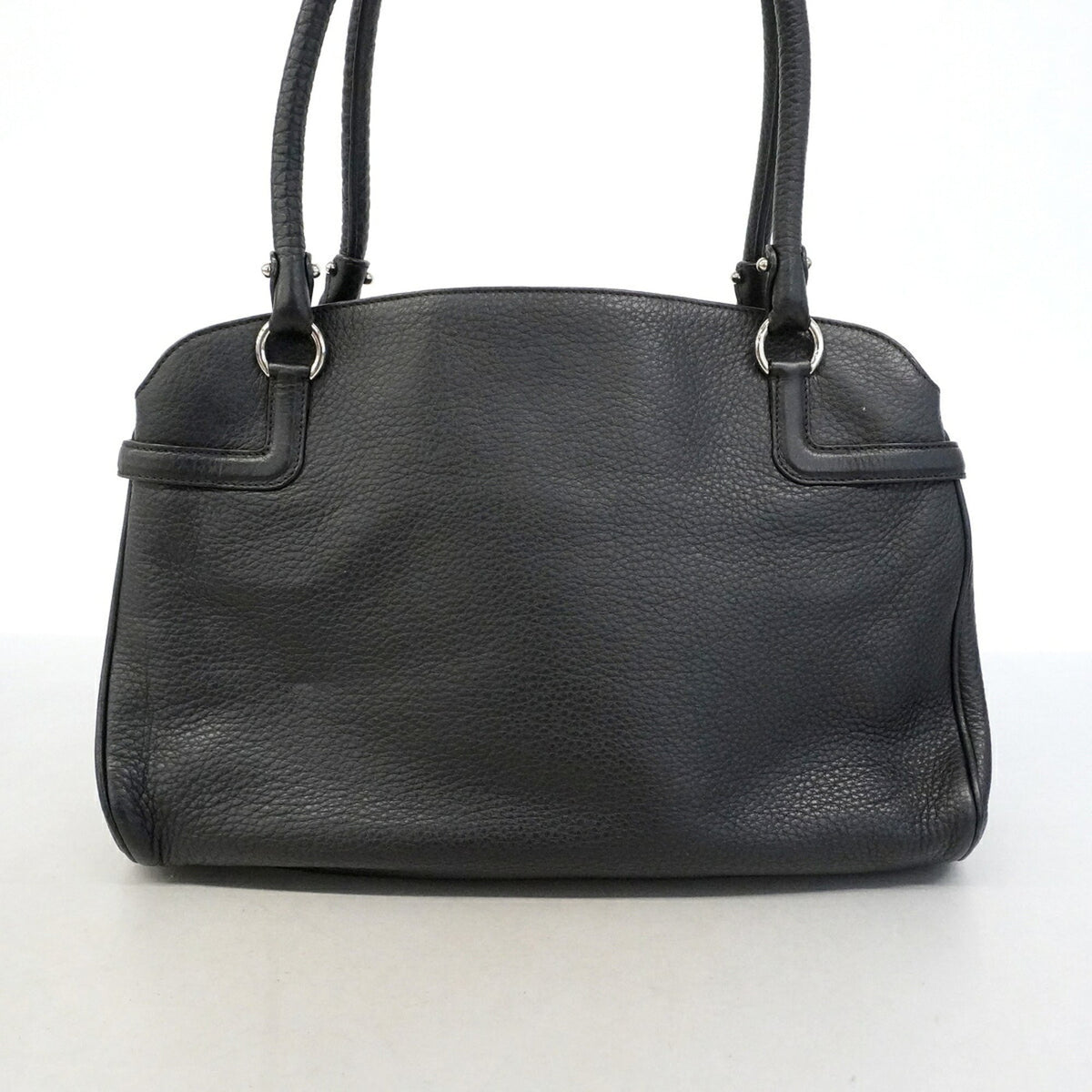 Salvatore Ferragamo Black Leather Handbag (Pre-Owned)