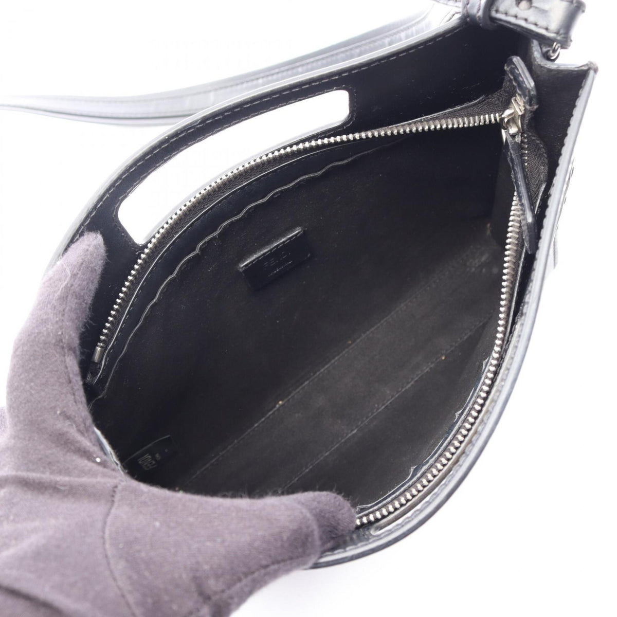 Fendi Black Leather Handbag (Pre-Owned)