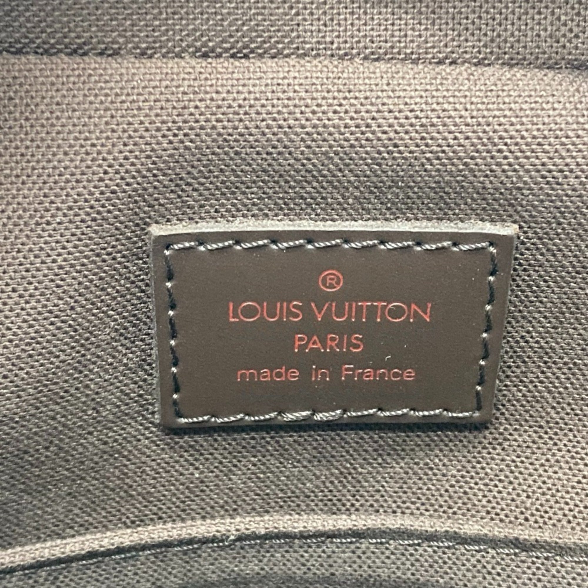 Louis Vuitton Damier Brown Ebene Damier Canvas Pochette Shoulder Bag (Pre-Owned)
