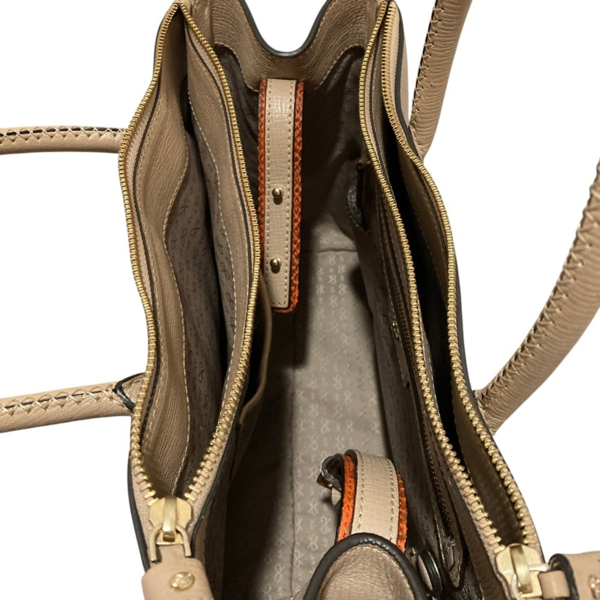 Anya Hindmarch Beige Leather Shoulder Bag Tote Bag (Pre-Owned)