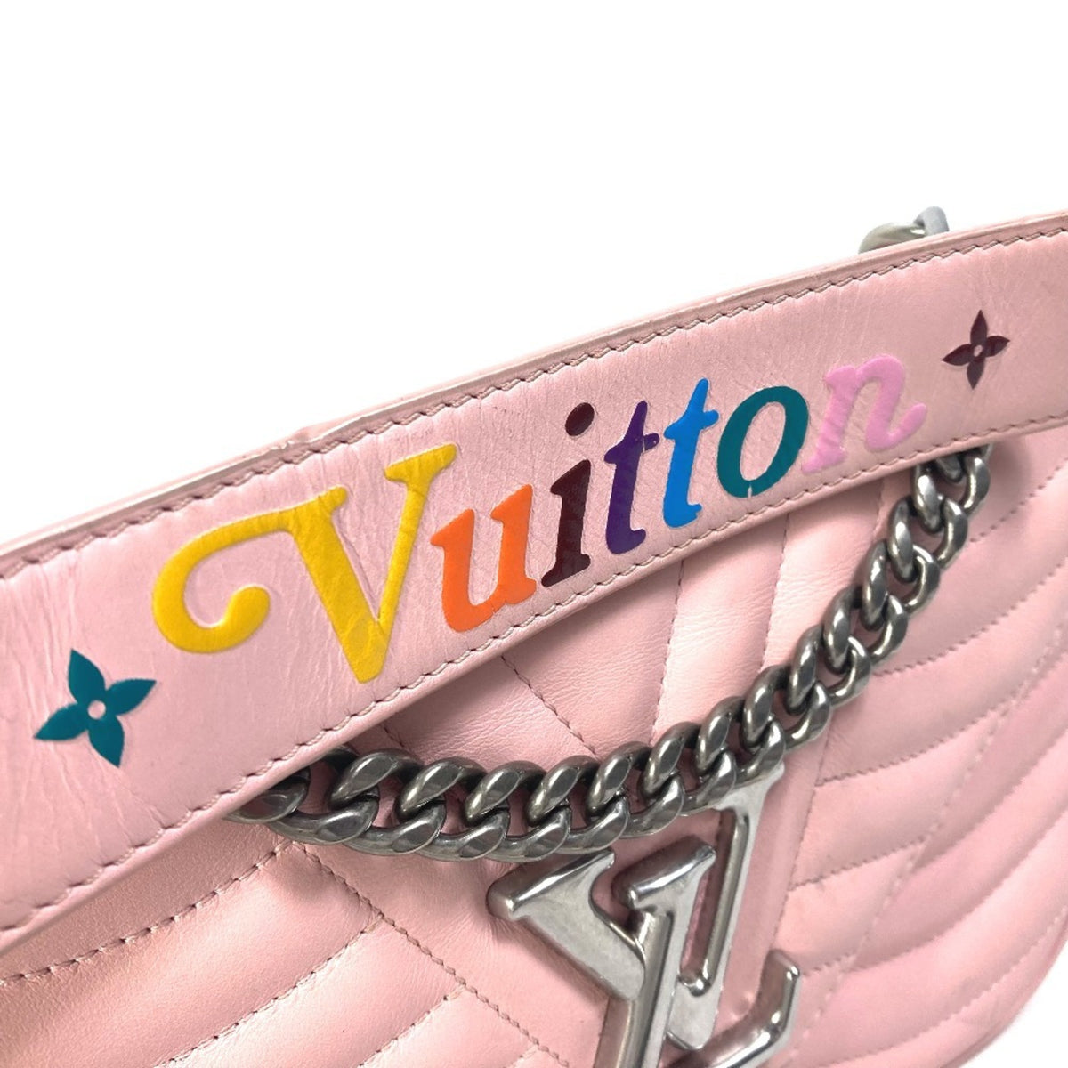 Louis Vuitton Pink Leather Handbag Shoulder Bag (Pre-Owned)