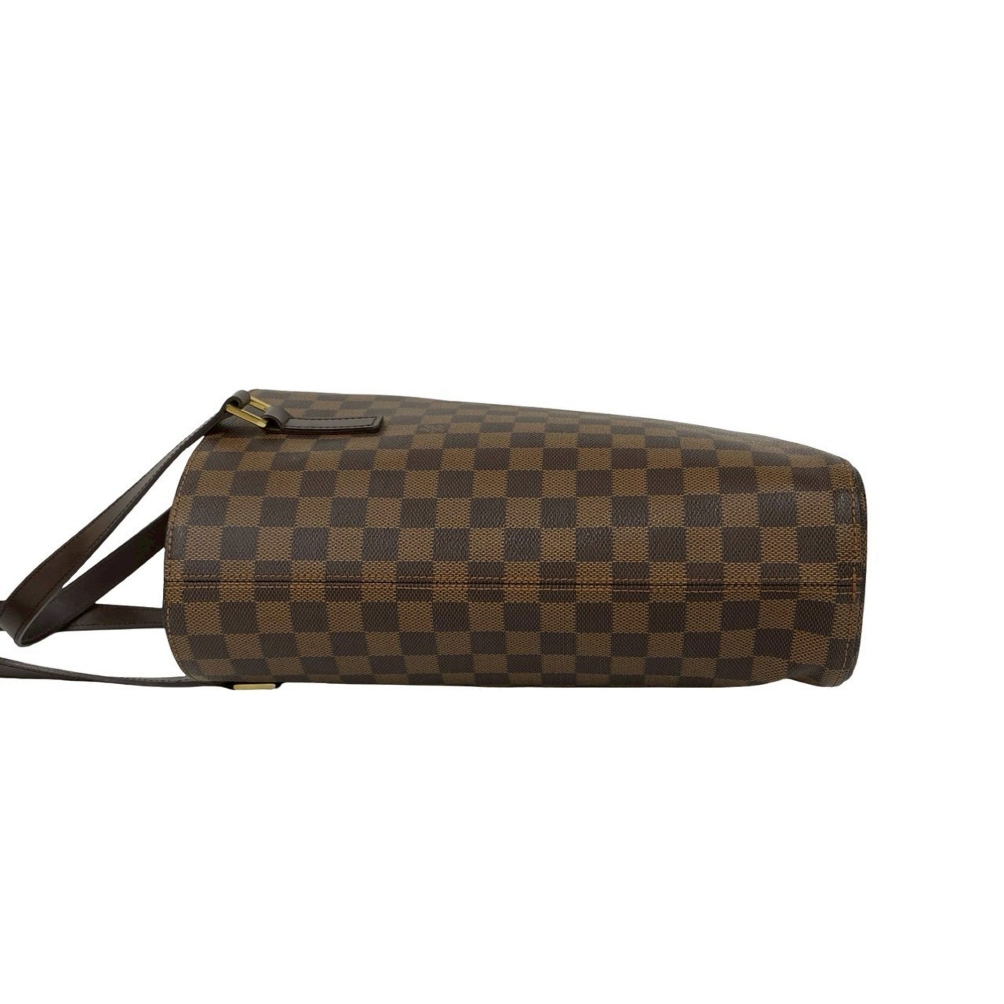Louis Vuitton Brown Leather Pvc Handbag Tote Bag (Pre-Owned)