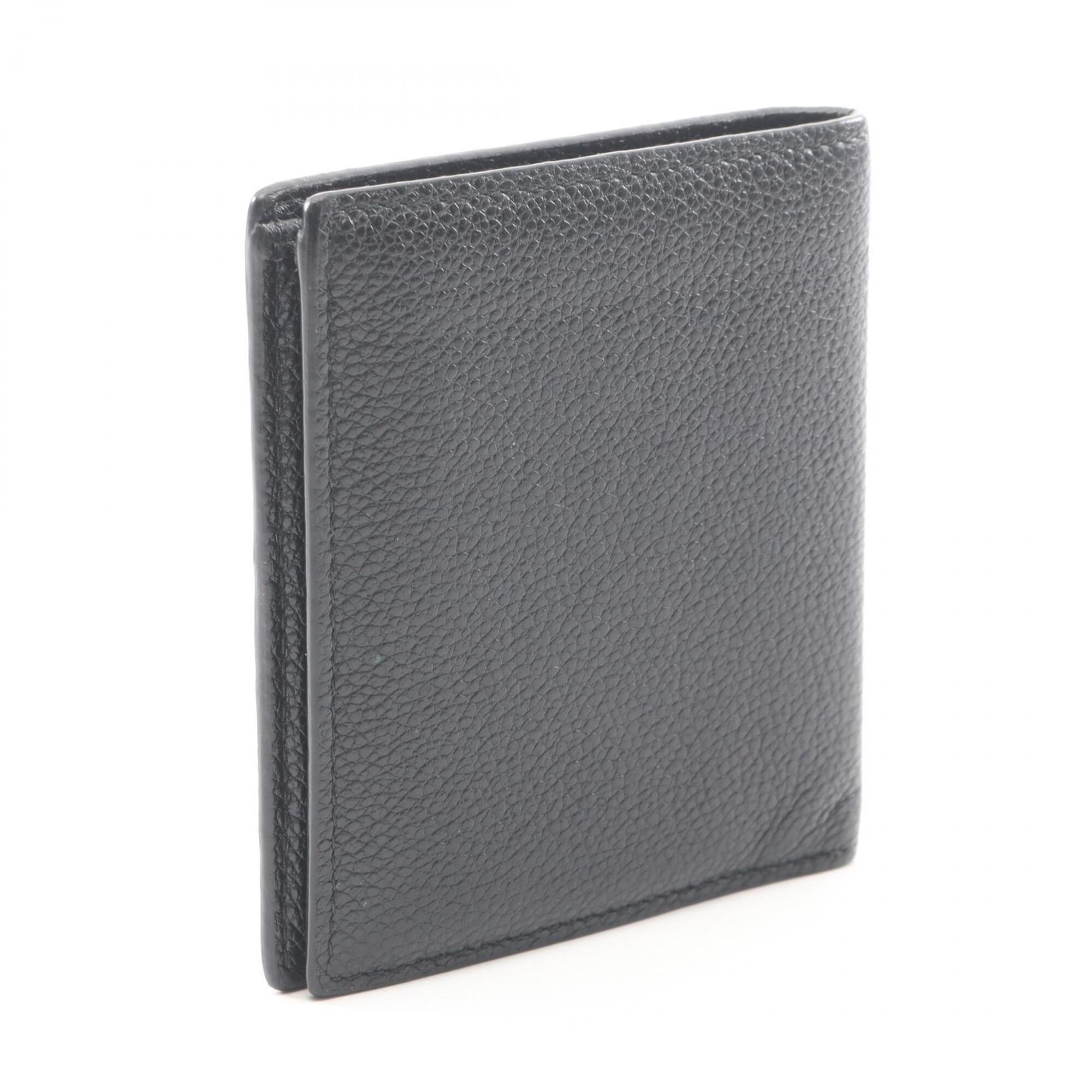 Prada Black Leather Bill Wallet (Bi-Fold) (Pre-Owned)