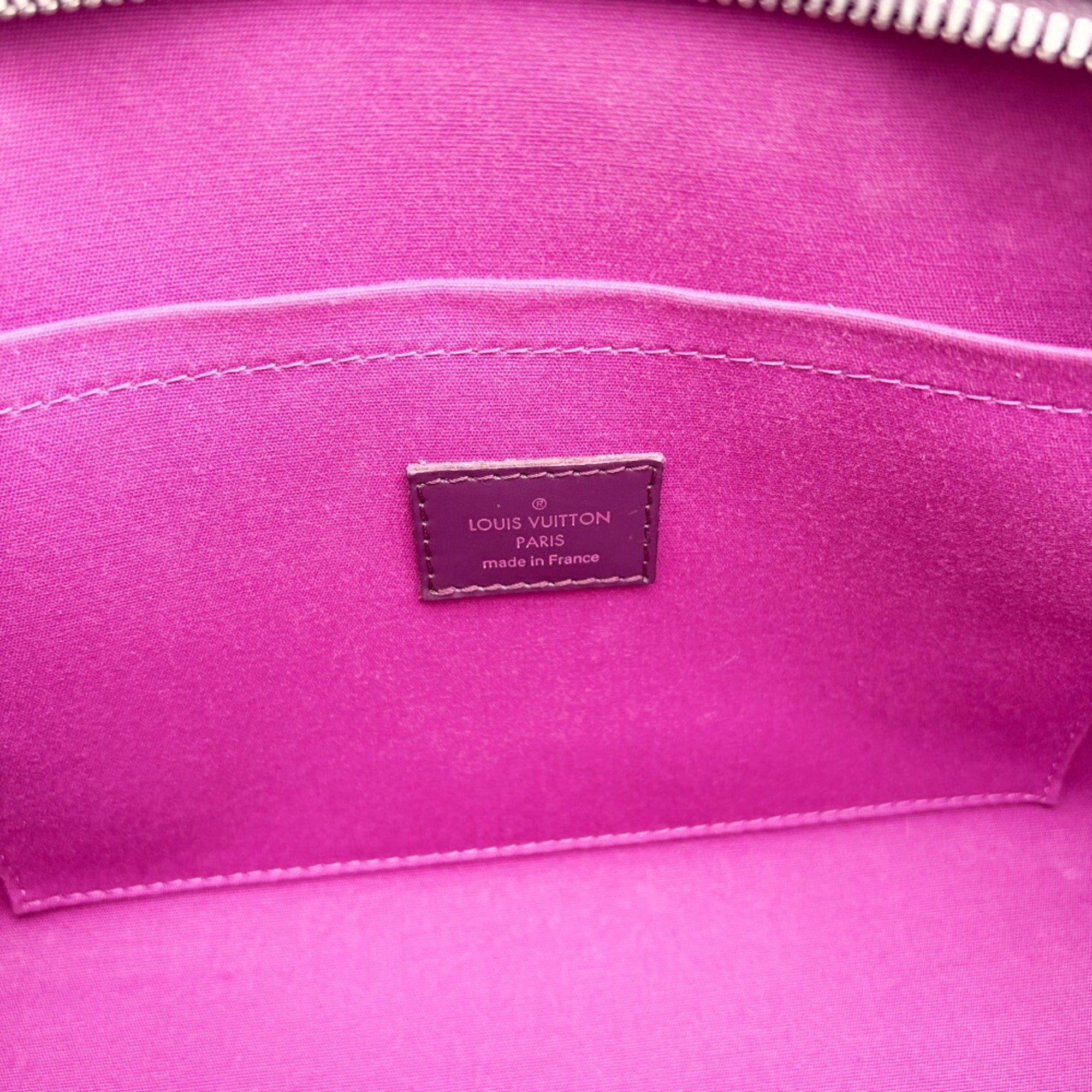Louis Vuitton Cassis Purple Leather Shoulder Bag (Pre-Owned)