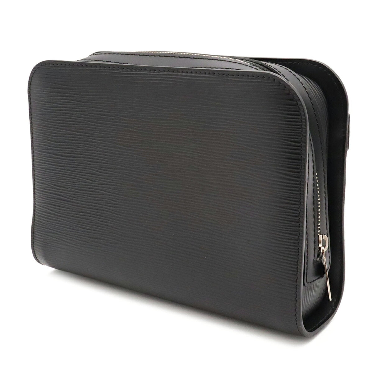 Louis Vuitton Black Noir Leather Clutch Bag (Pre-Owned)