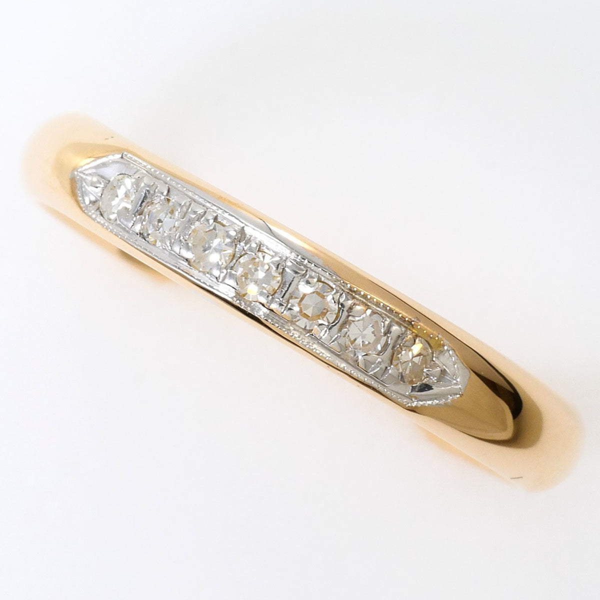 Unbranded Pink Gold White Gold Pink Gold (18K) White Gold (18K) Band Ring (Pre-Owned)