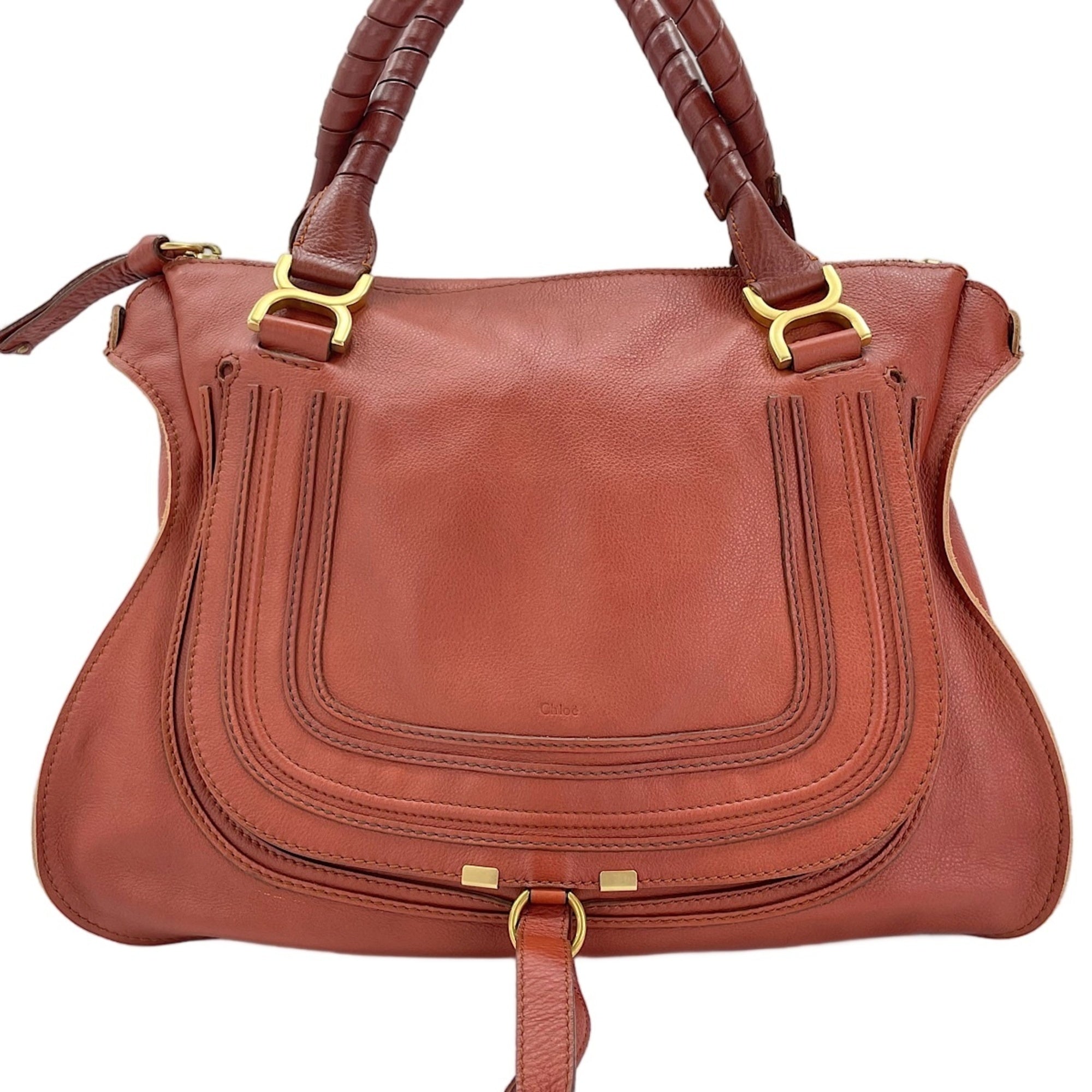 Chloé Marcie Brown Tote Bag (Pre-Owned)