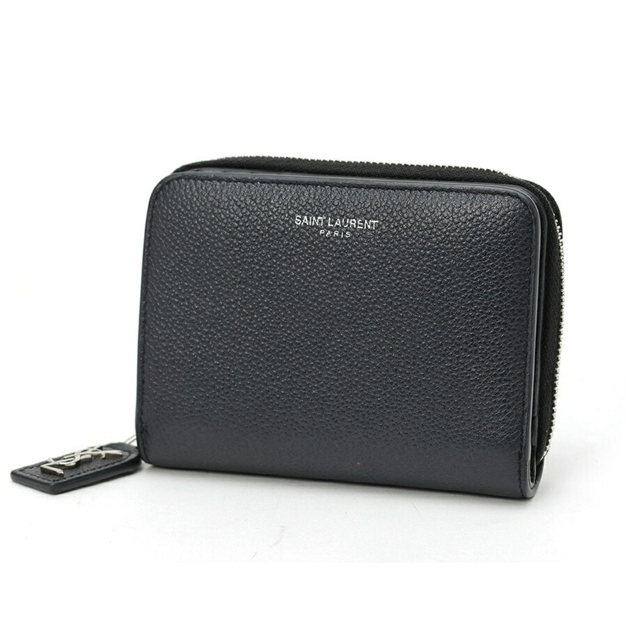 Saint Laurent Black Leather Wallet (Bi-Fold) (Pre-Owned)