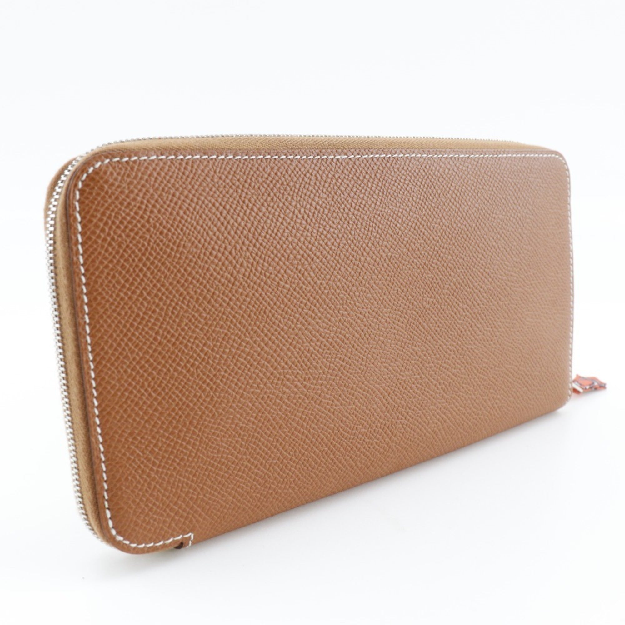 Hermes Brown Epsom Leather Long Bill Wallet (Bi-Fold) (Pre-Owned)