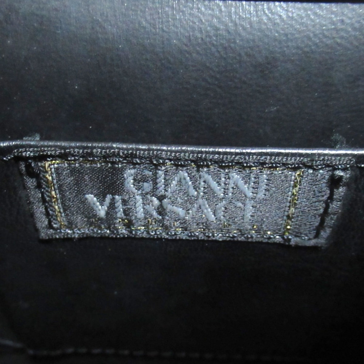 Versace Black Handbag Shoulder Bag (Pre-Owned)