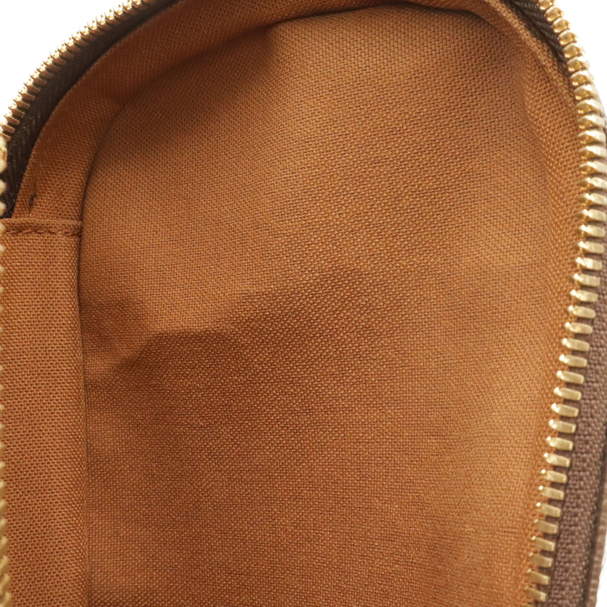 Louis Vuitton Brown Monogram Canvas Pvc Coated Canvas Pochette Shoulder Bag Sling Bag (Pre-Owned)